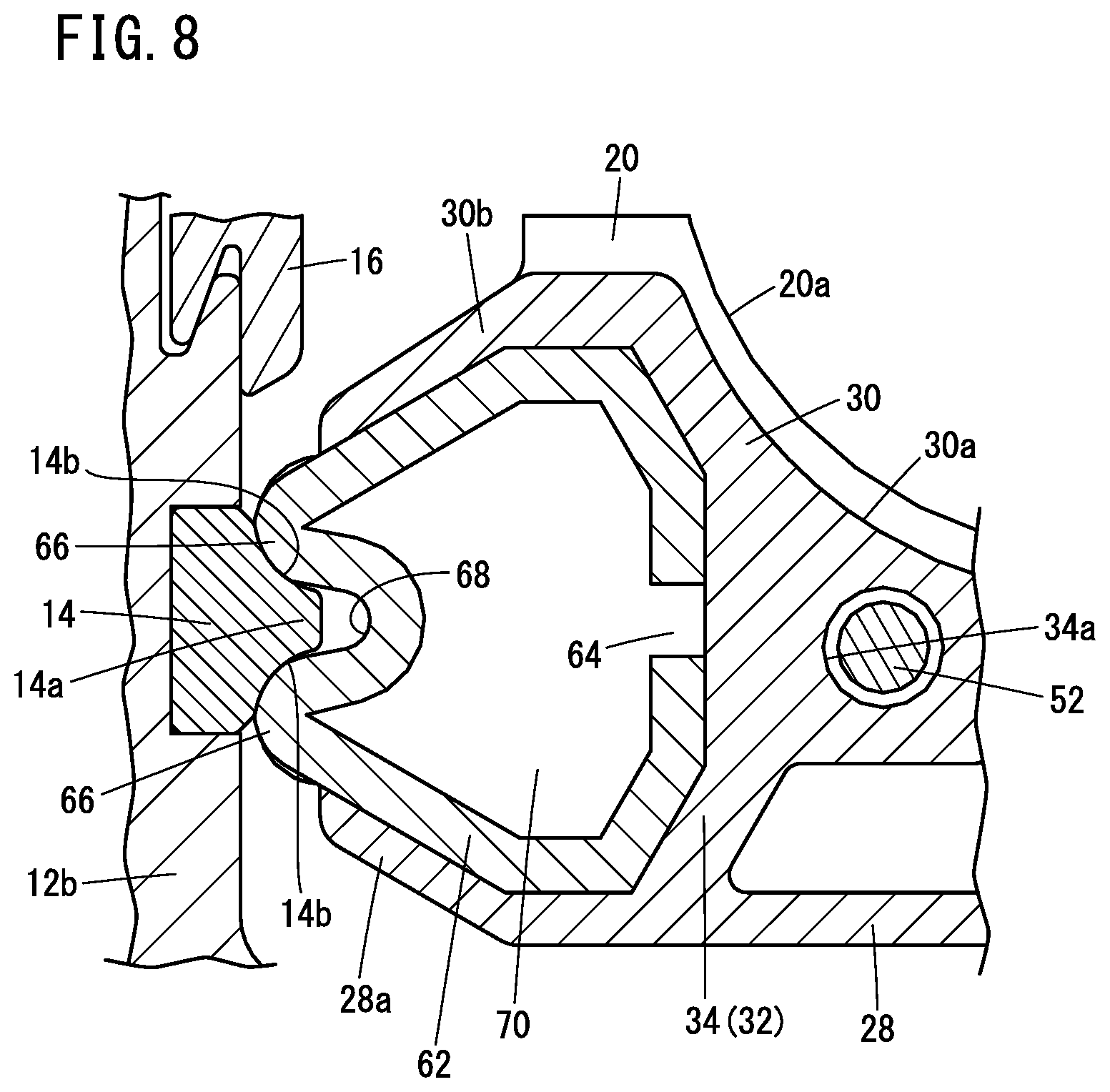 Patent US11841050 Figure 8 – Linear guide