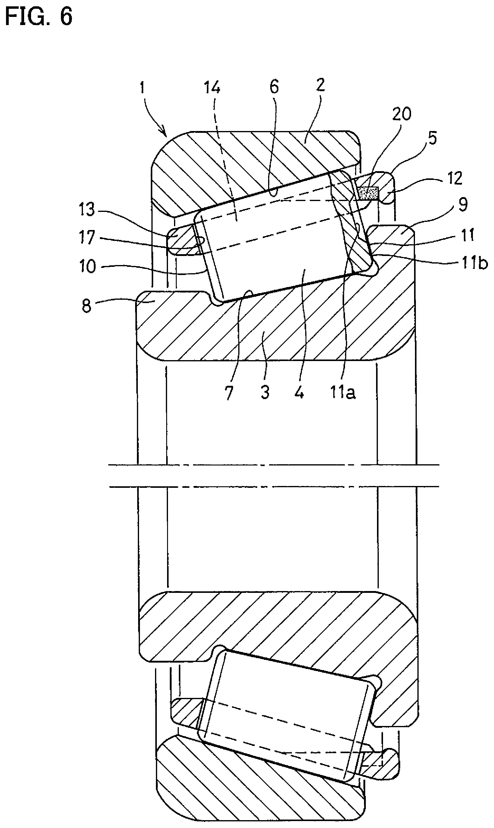 Patent US11841051 Figure 5 – Tapered roller bearing