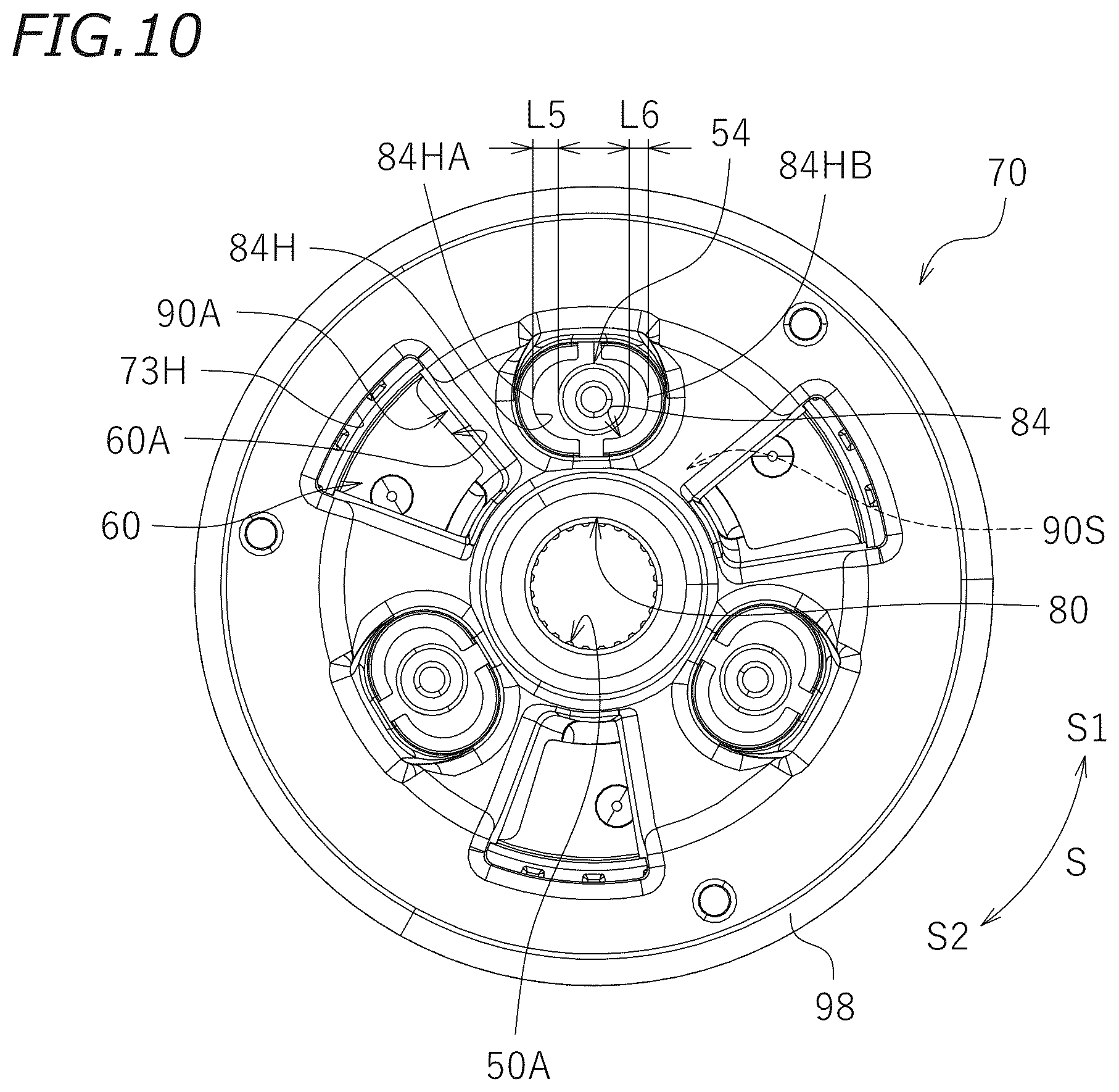 Patent US11841054 Figure 10 – Clutch device