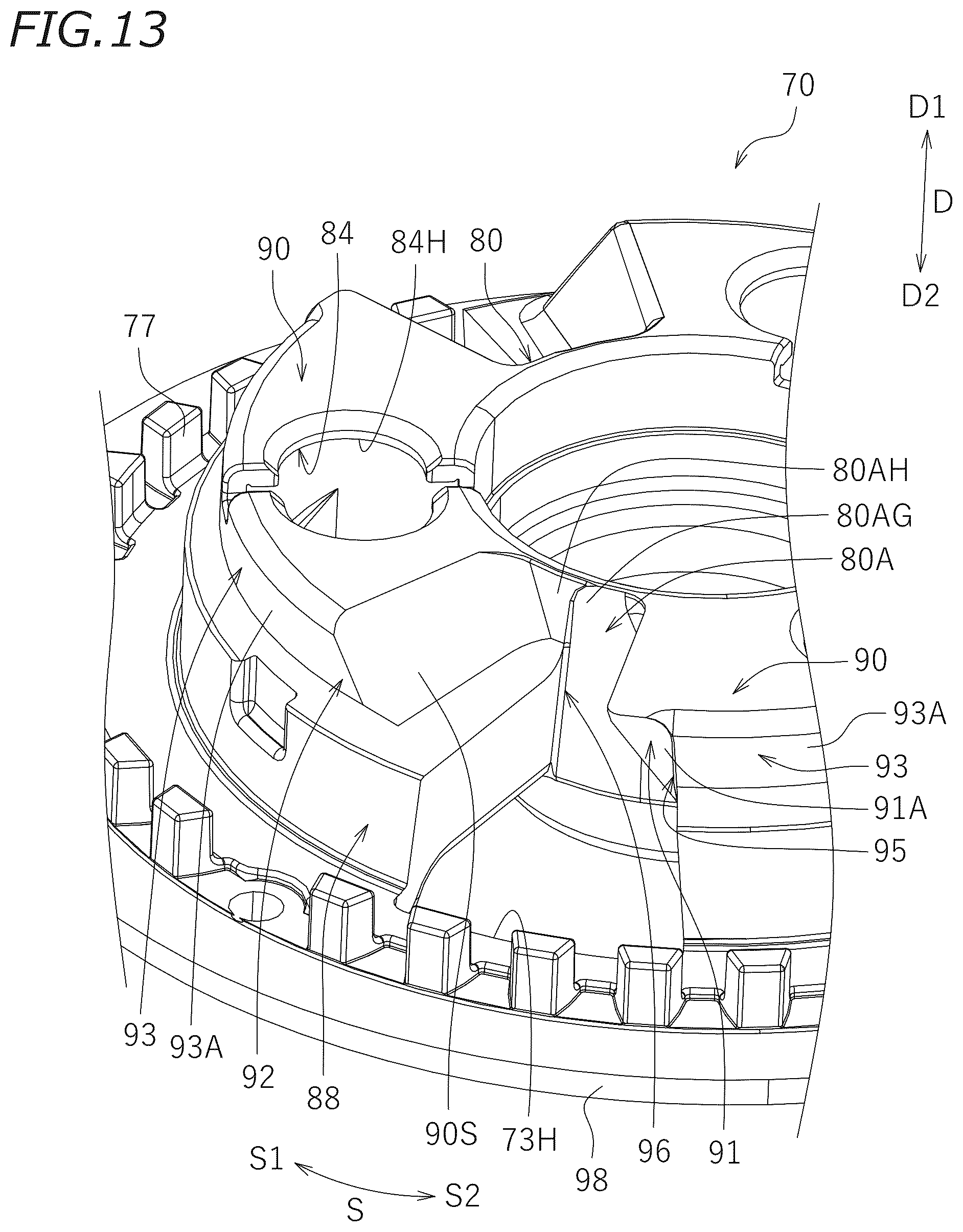 Patent US11841054 Figure 13 – Clutch device