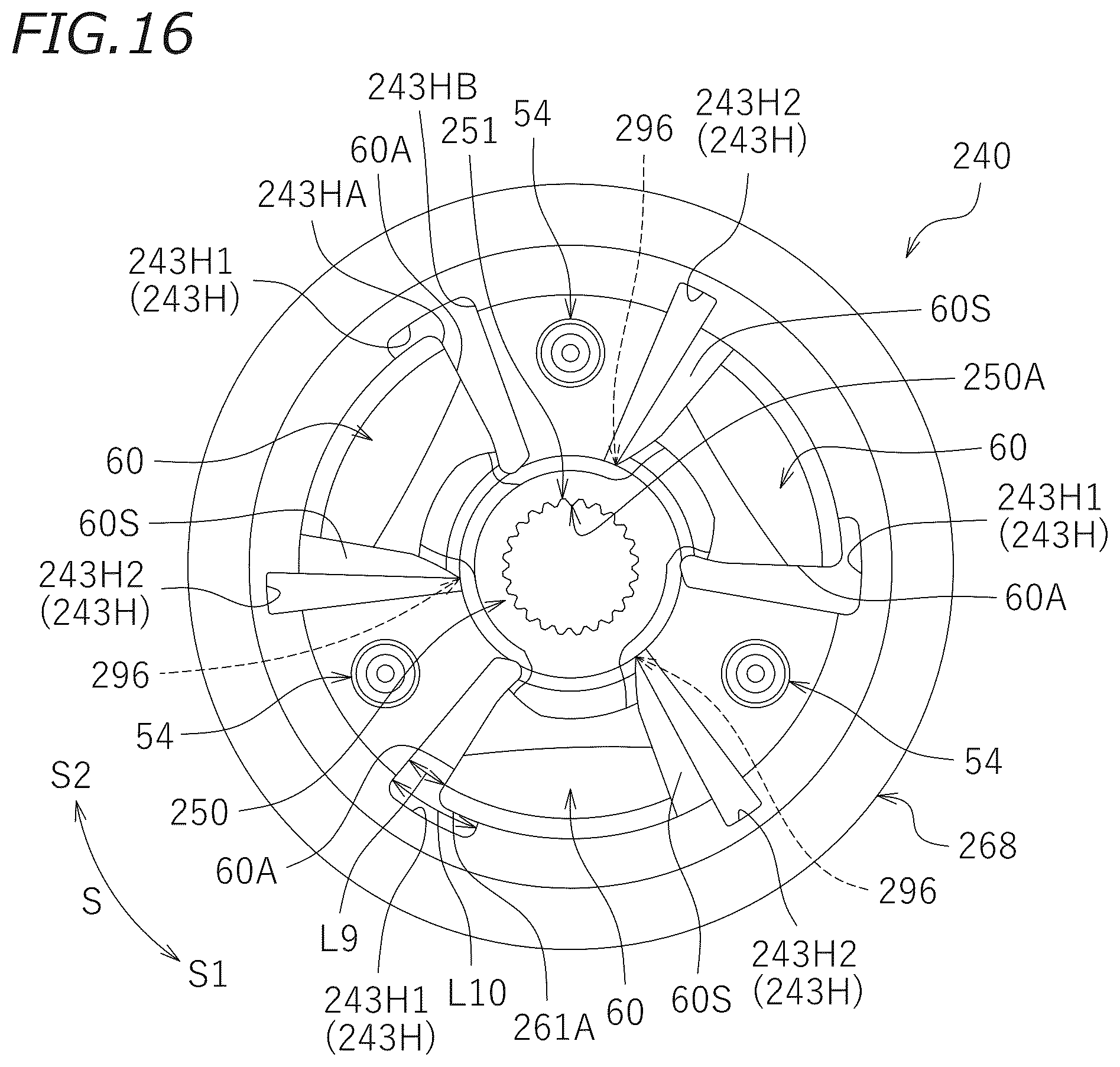 Patent US11841054 Figure 16 – Clutch device