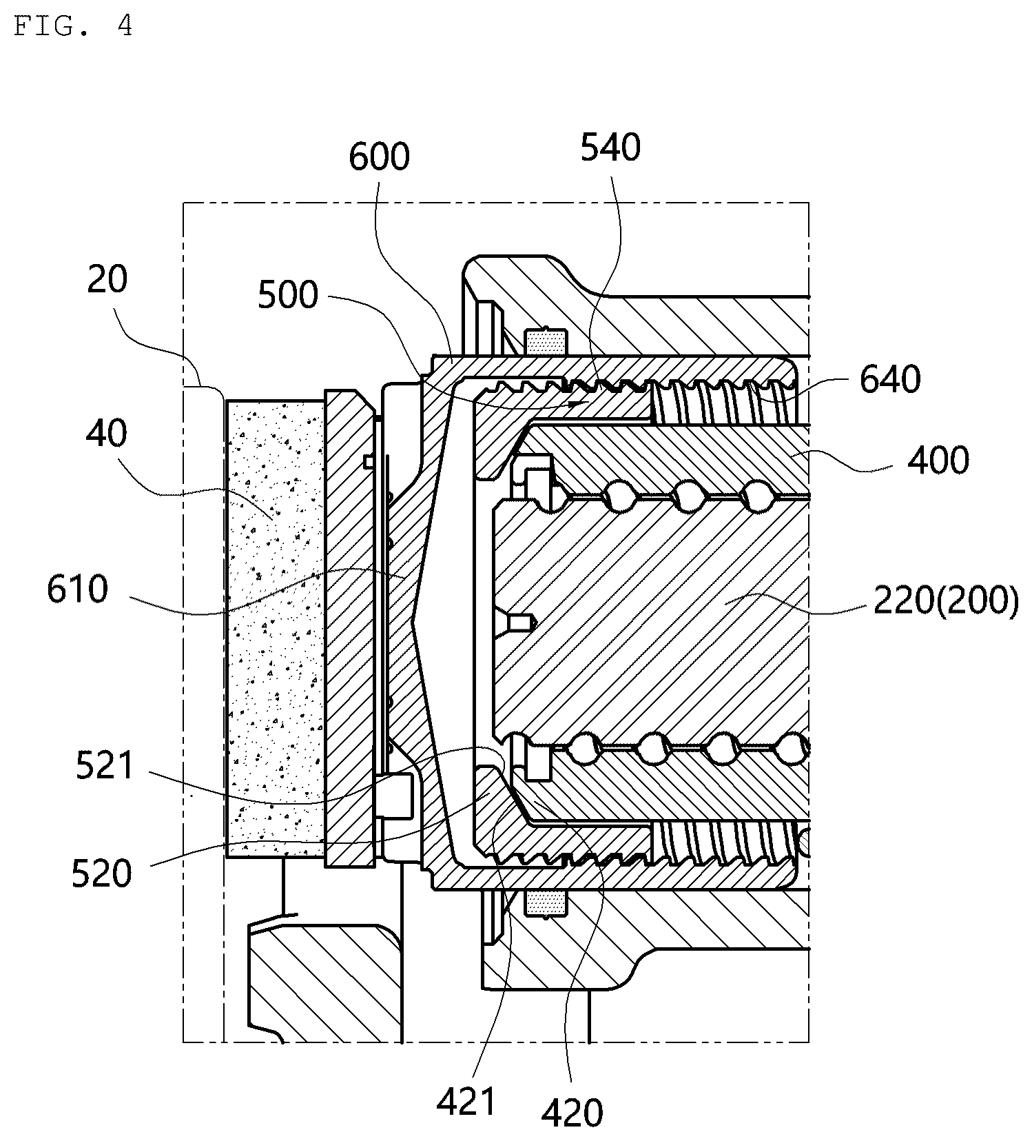 Patent US11841057 Figure 4 – Electro-mechanical brake and vehicle comprising the same