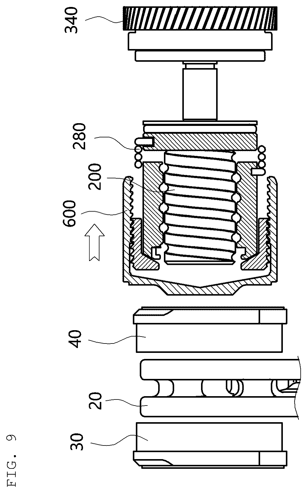 Patent US11841057 Figure 9 – Electro-mechanical brake and vehicle comprising the same