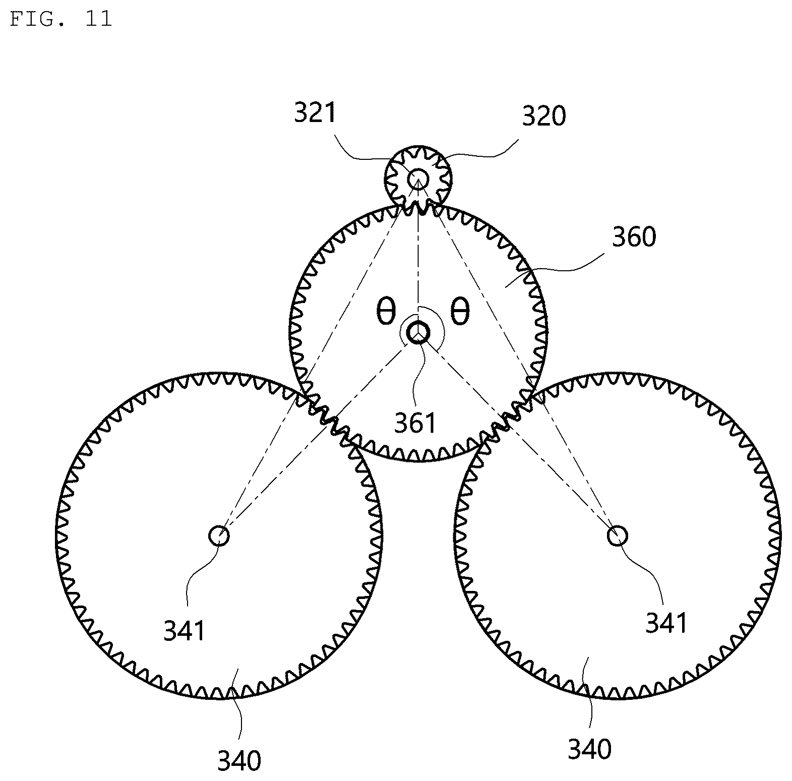 Patent US11841057 Figure 11 – Electro-mechanical brake and vehicle comprising the same