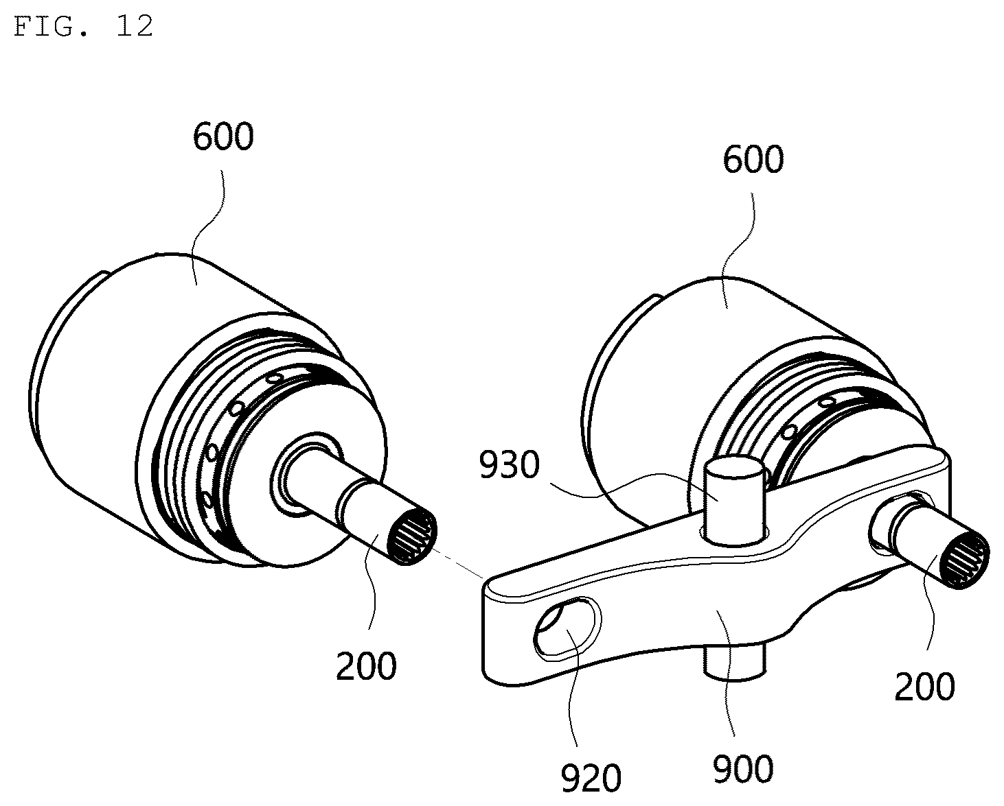 Patent US11841057 Figure 12 – Electro-mechanical brake and vehicle comprising the same