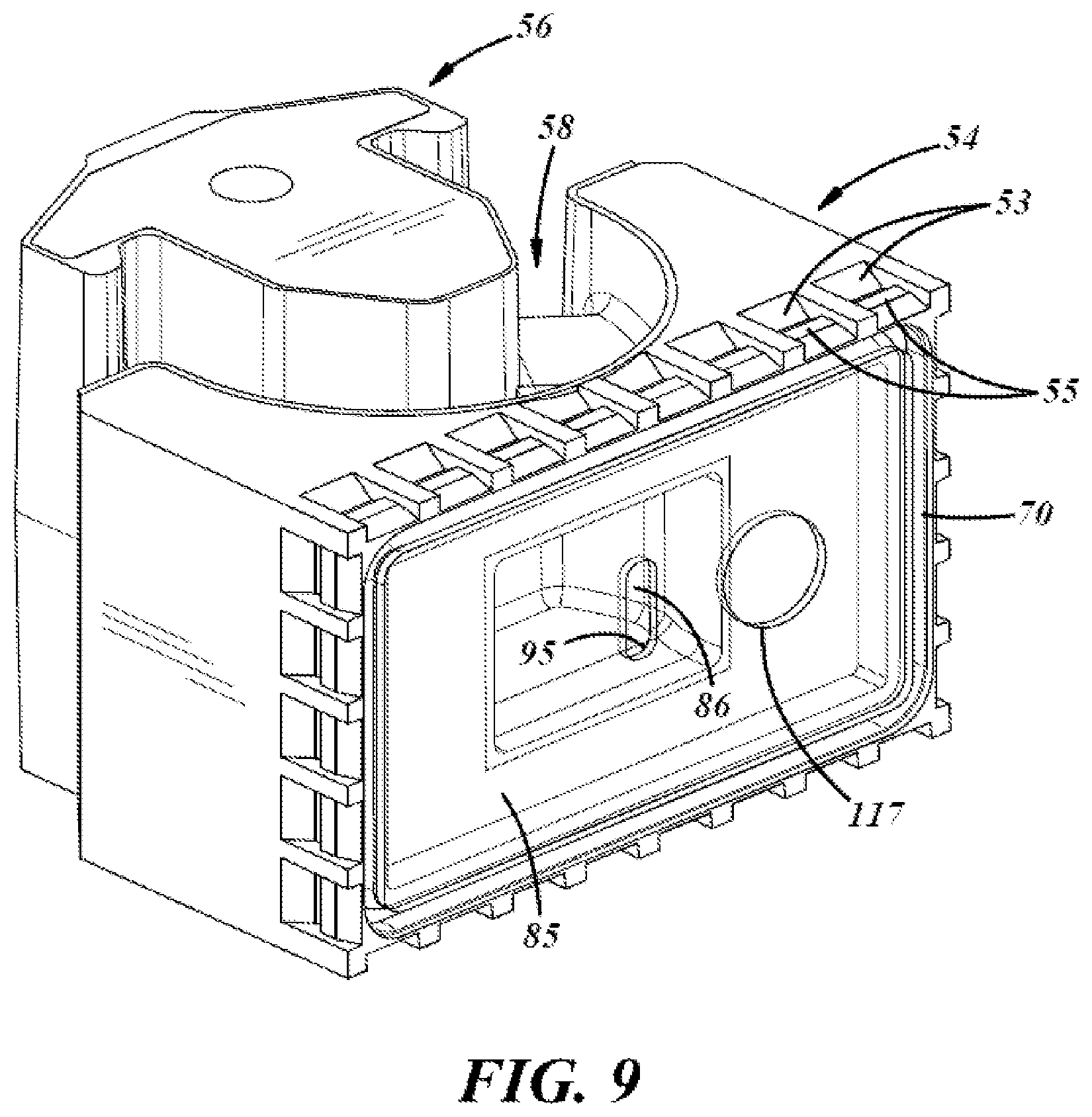 Patent US11841059 Figure 5 – Hydraulic powertrain component mount with variable stiffness