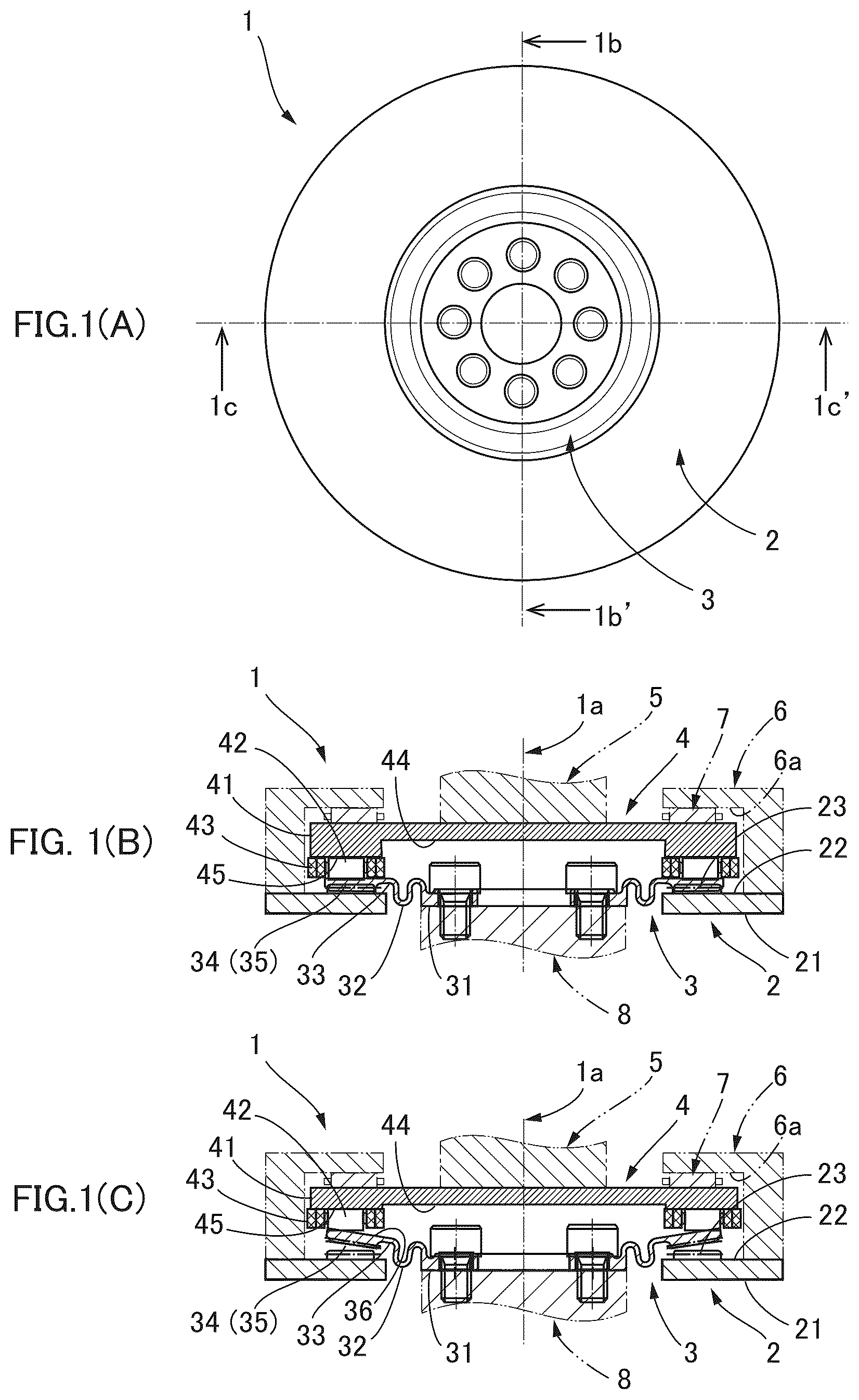 Patent US11841071 Figure 1 – Flat strain wave gearing