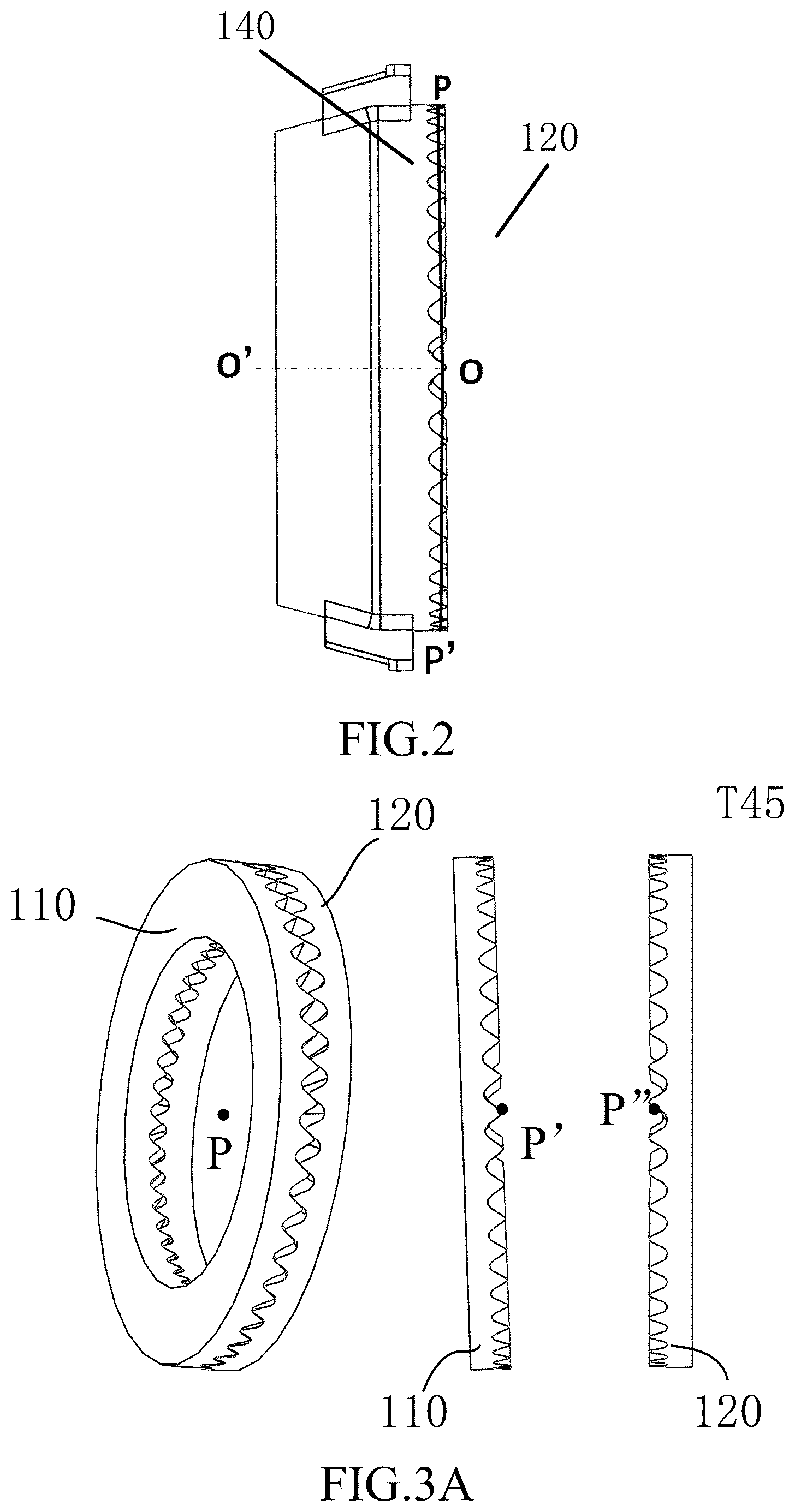 Patent US11841072 Figure 2 – Transverse cycloidal-pin gear pair and nutation deceleration device