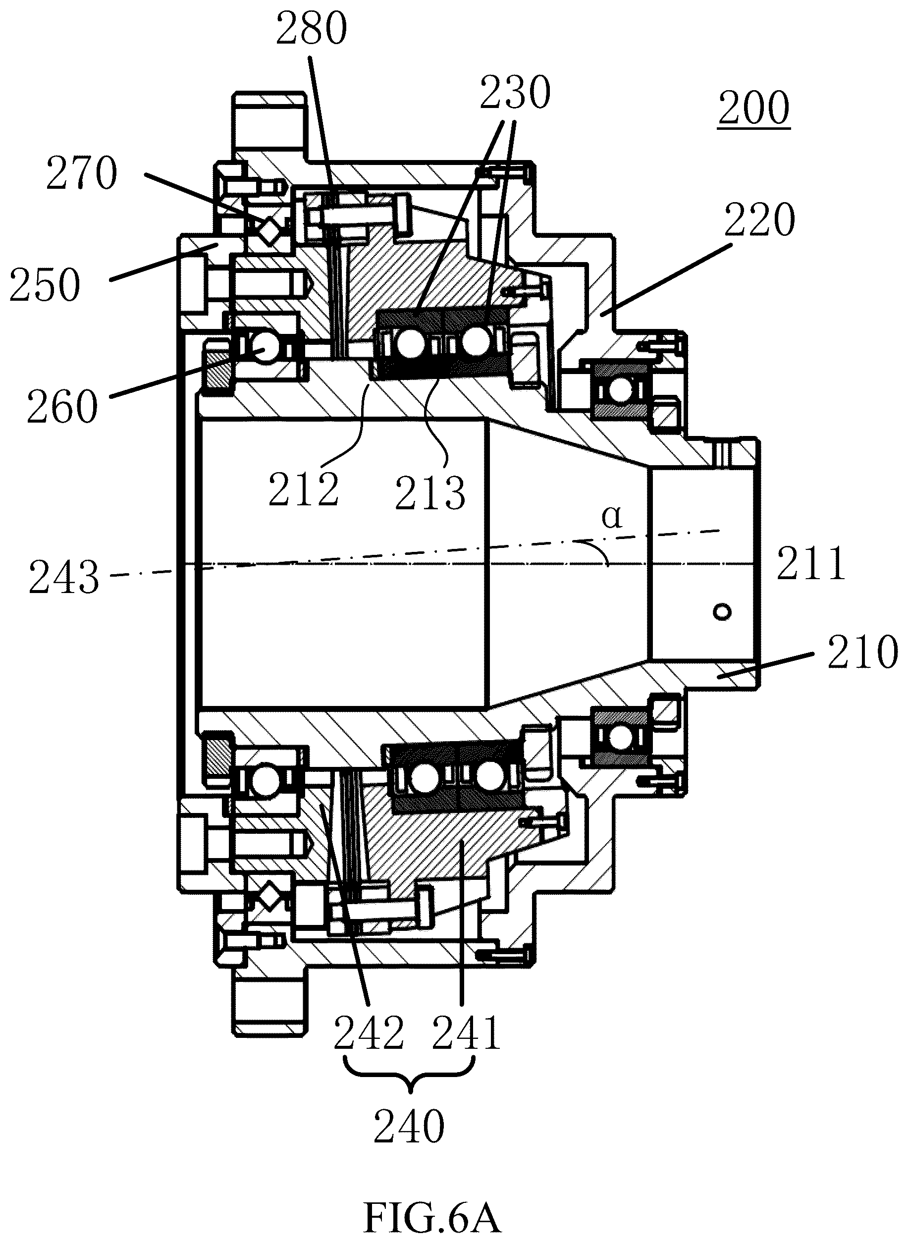 Patent US11841072 Figure 8 – Transverse cycloidal-pin gear pair and nutation deceleration device