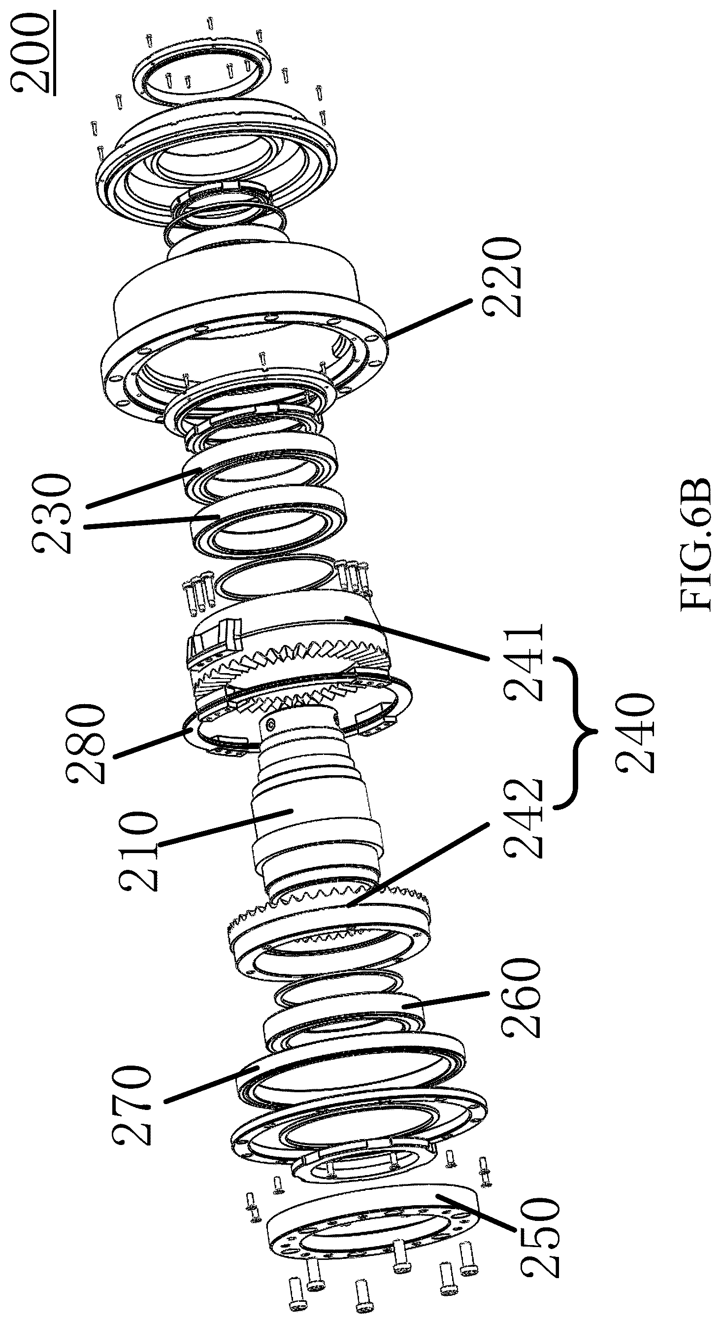 Patent US11841072 Figure 9 – Transverse cycloidal-pin gear pair and nutation deceleration device