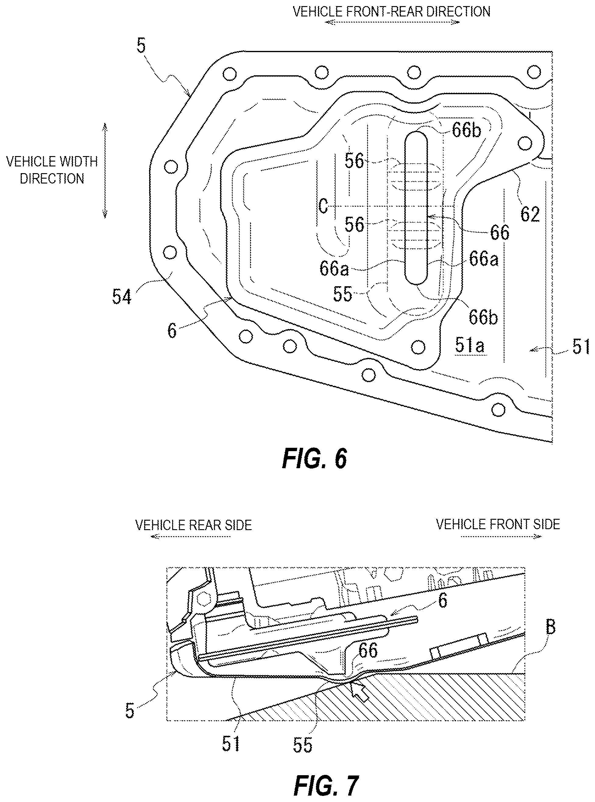 Patent US11841075 Figure 5 – Oil storage structure of transmission case