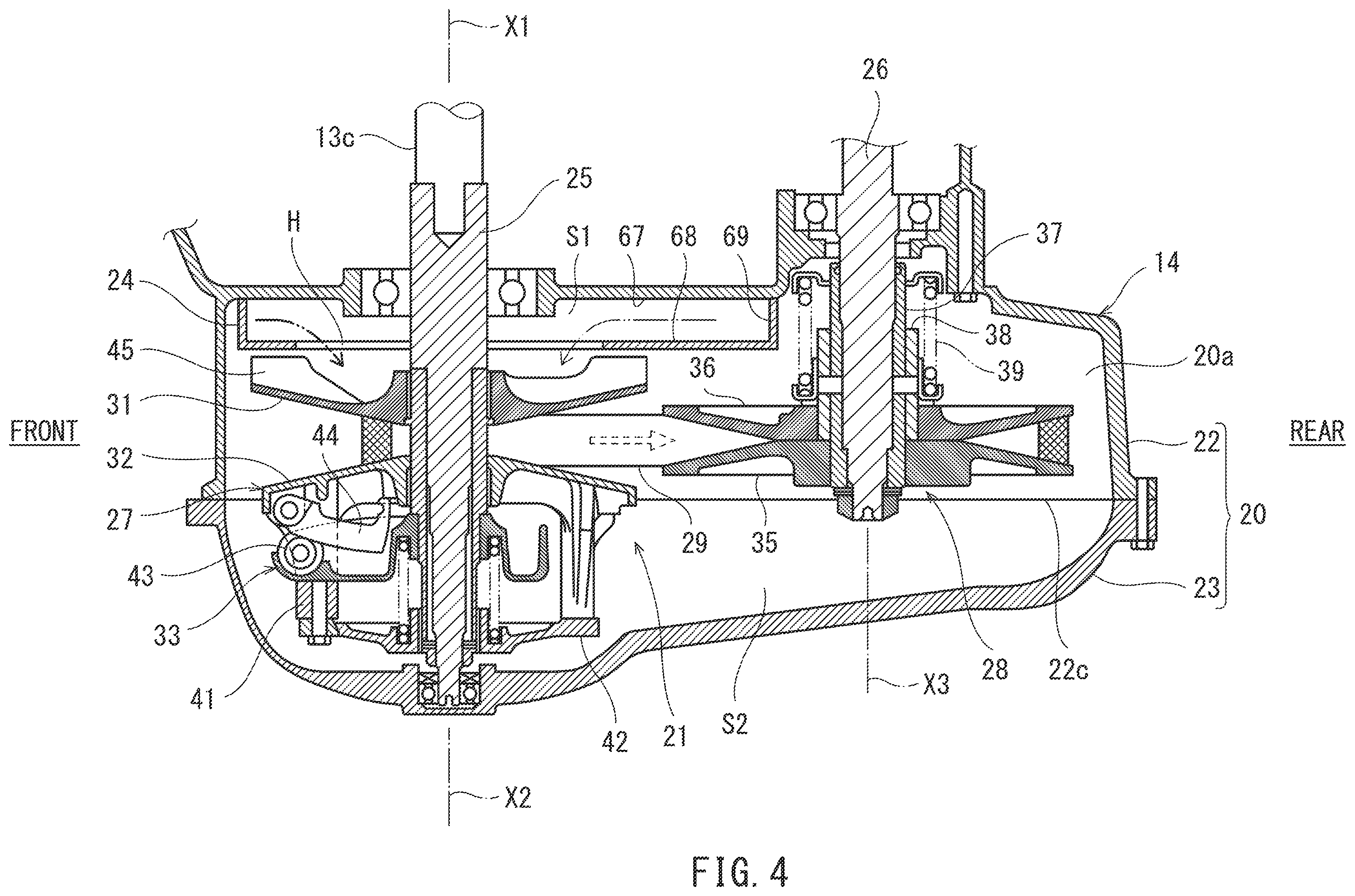 Patent US11841076 Figure 4 – Continuously variable transmission