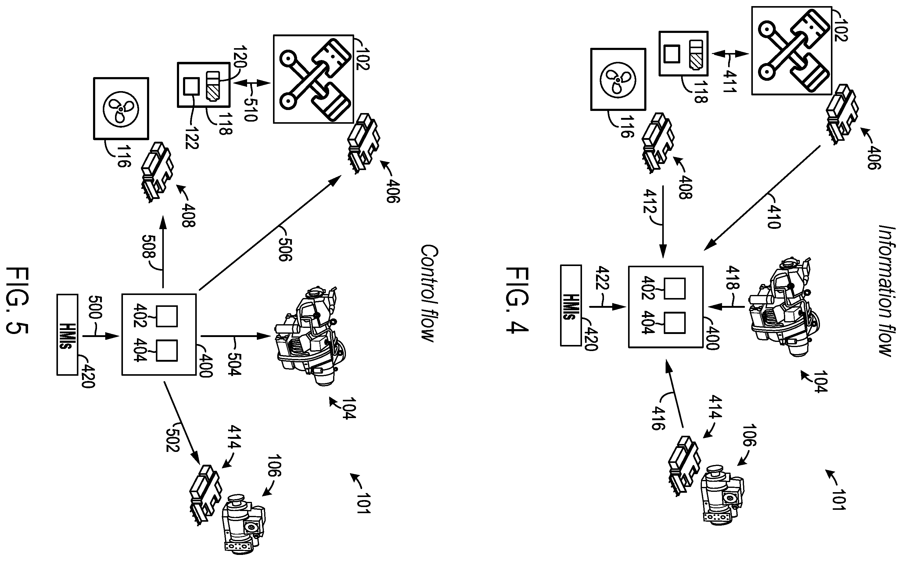 Patent US11841080 Figure 2 – Vehicle system with hydromechanical transmission and power management strategy