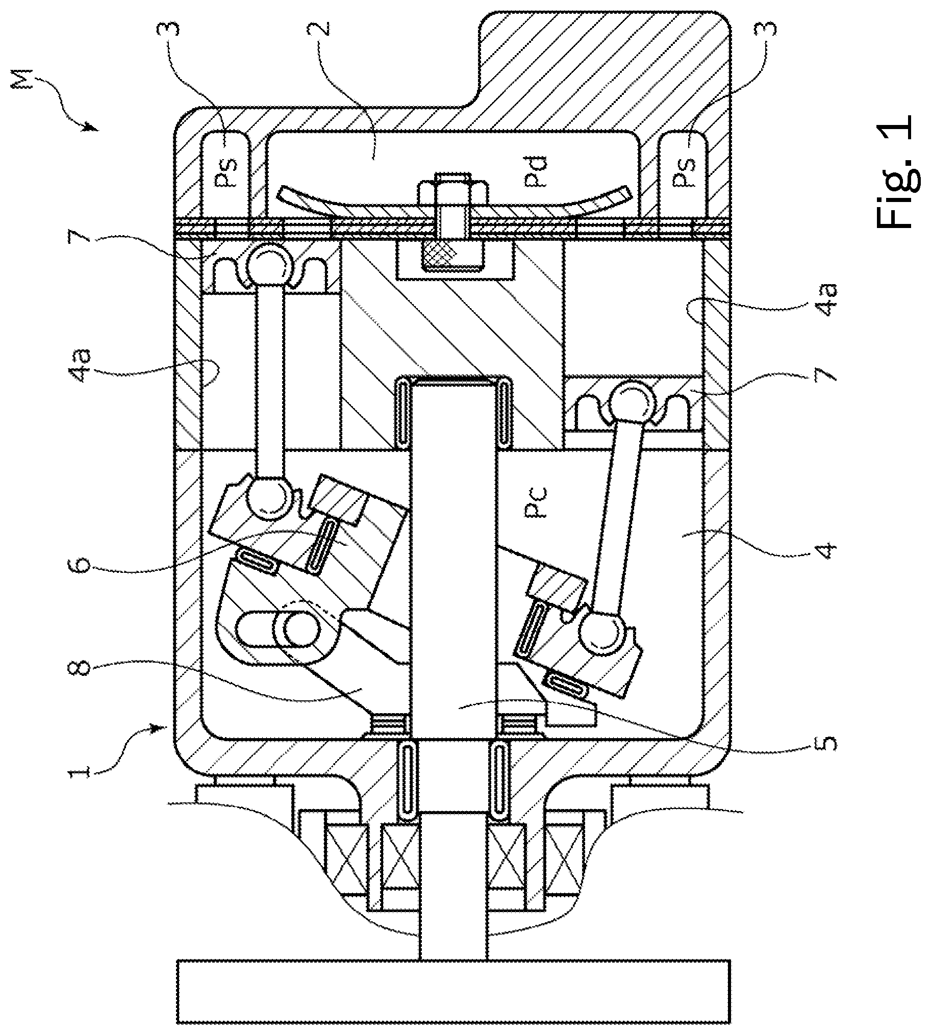 Patent US11841090 — Capacity control valve — Figure 1