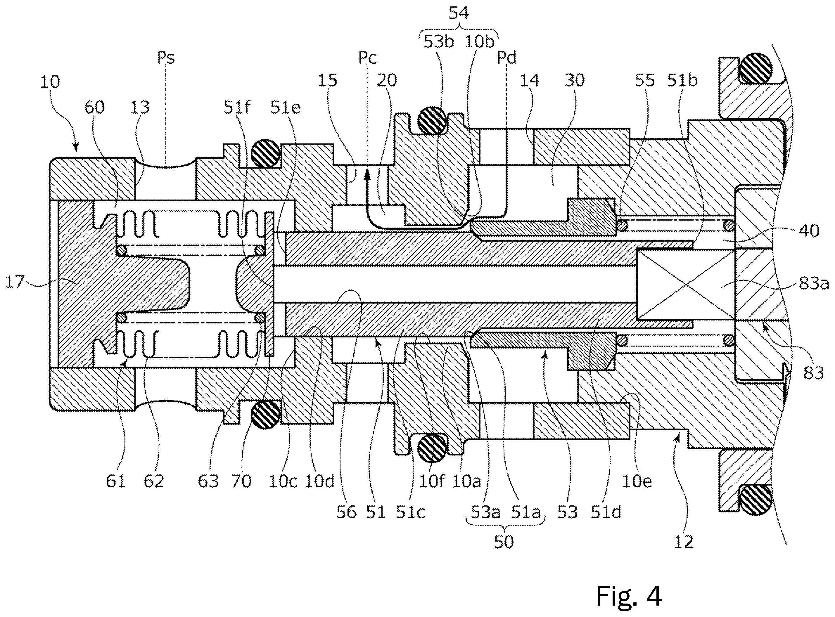 Patent US11841090 Figure 4 – Capacity control valve