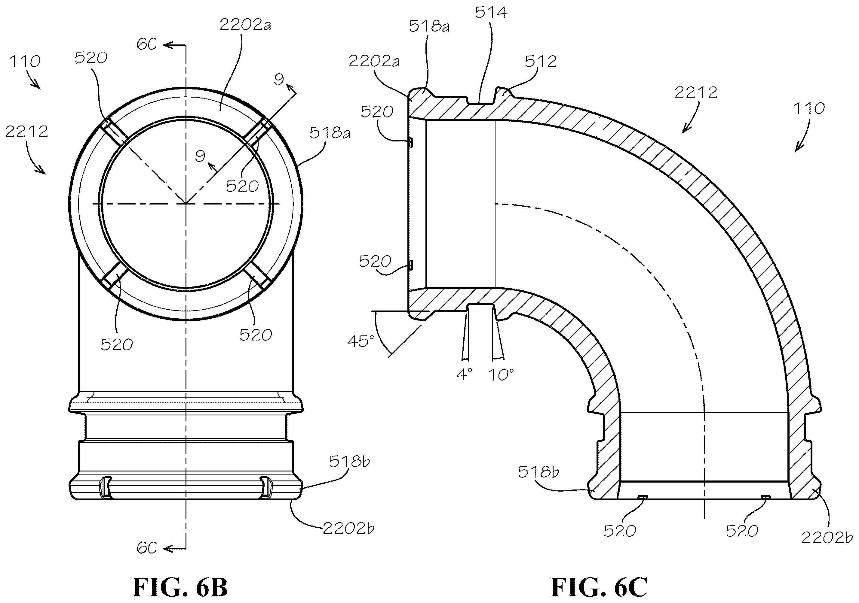 Patent US11841097 Figure 8 – Pre-assembled coupling assemblies with pipe fitting