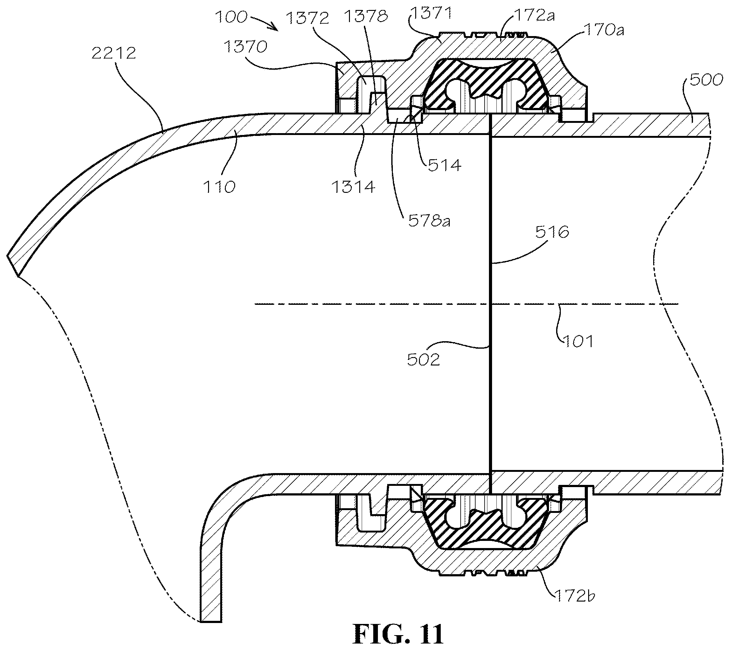 Patent US11841097 Figure 13 – Pre-assembled coupling assemblies with pipe fitting