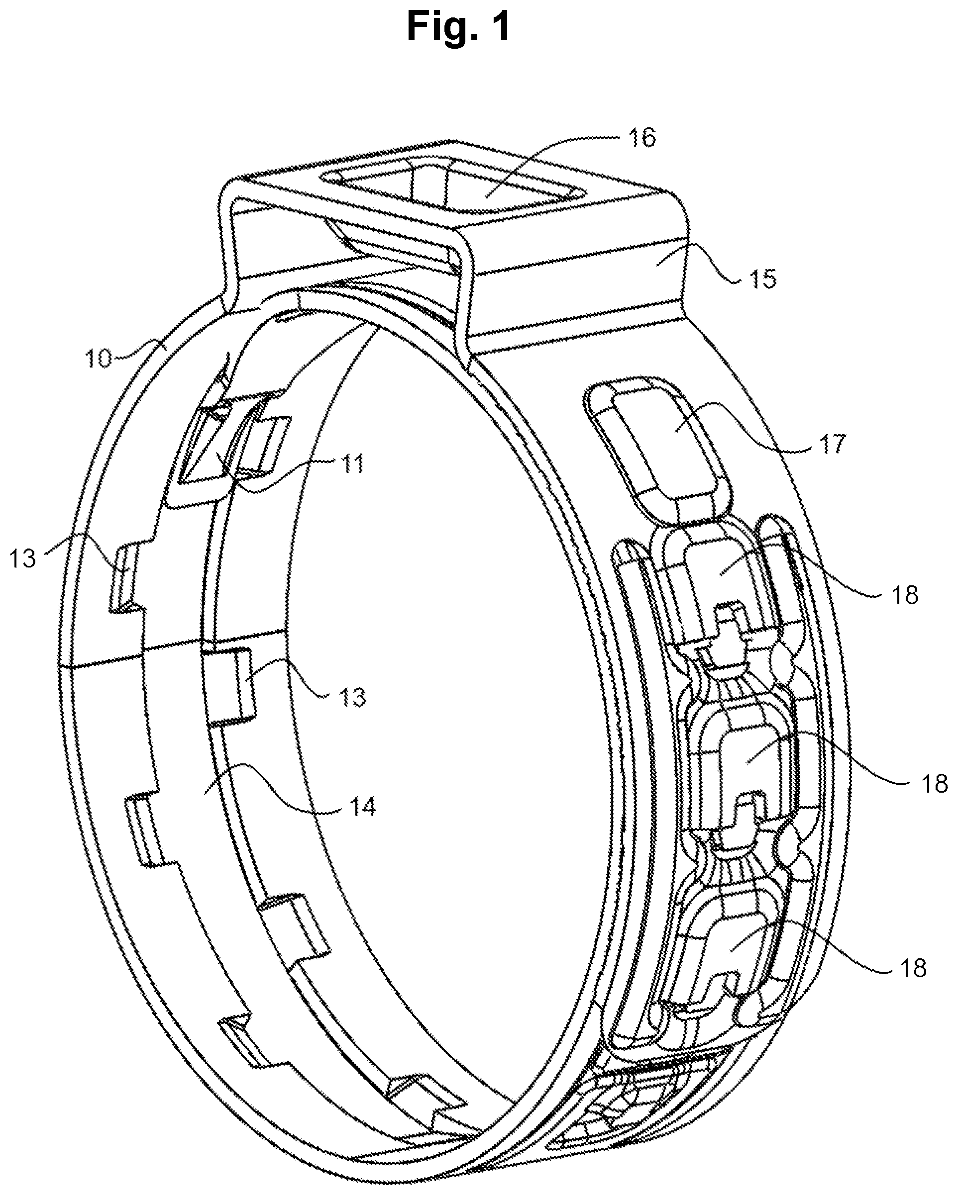 Patent US11841101 — Hose clamp — Figure 1