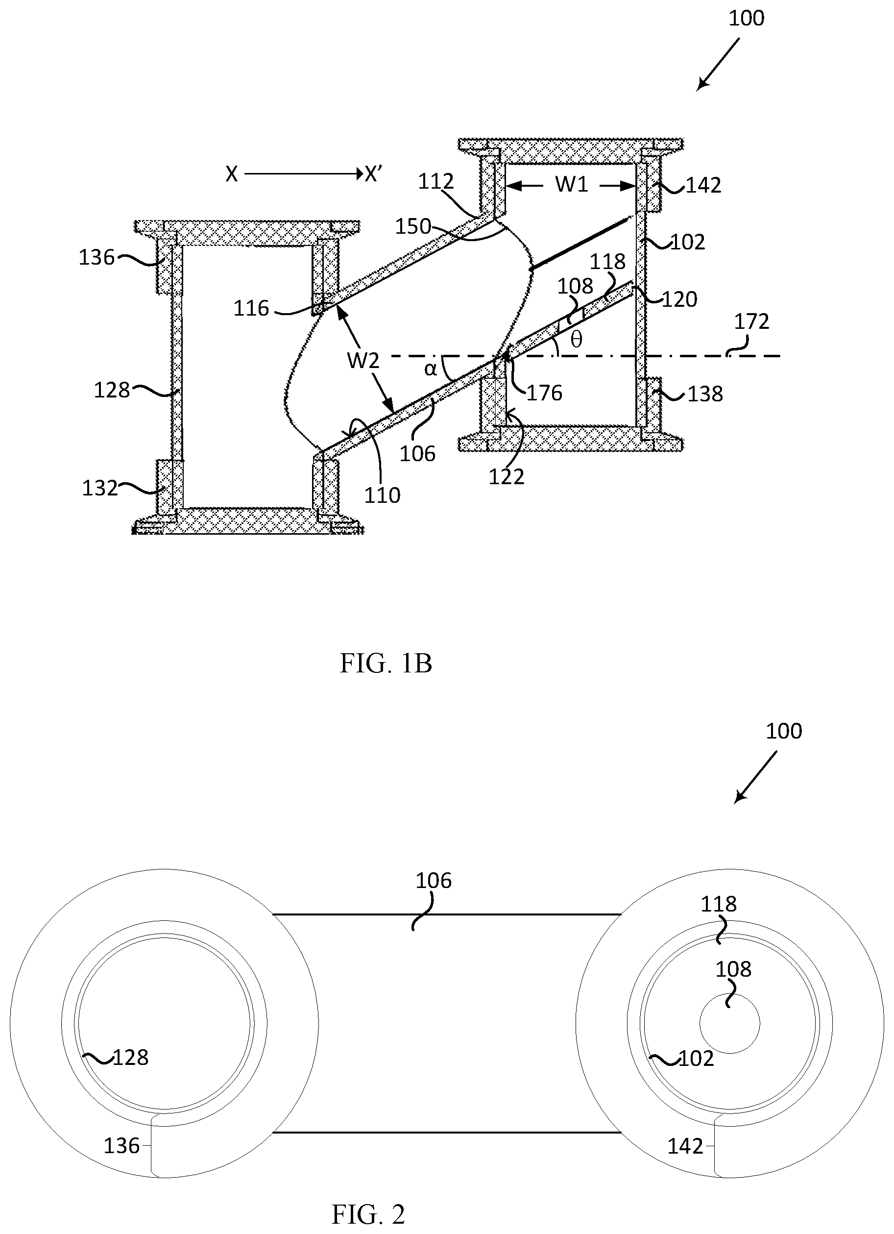 Patent US11841103 Figure 2 – Pipe assembly having an angled plate and fabrication methods