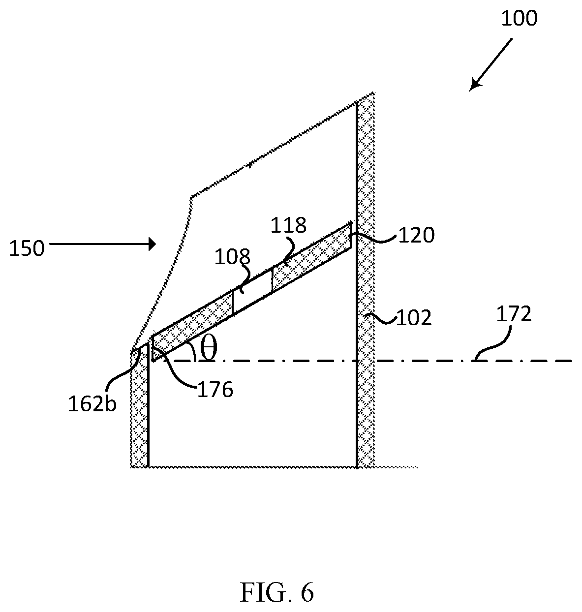 Patent US11841103 Figure 6 – Pipe assembly having an angled plate and fabrication methods