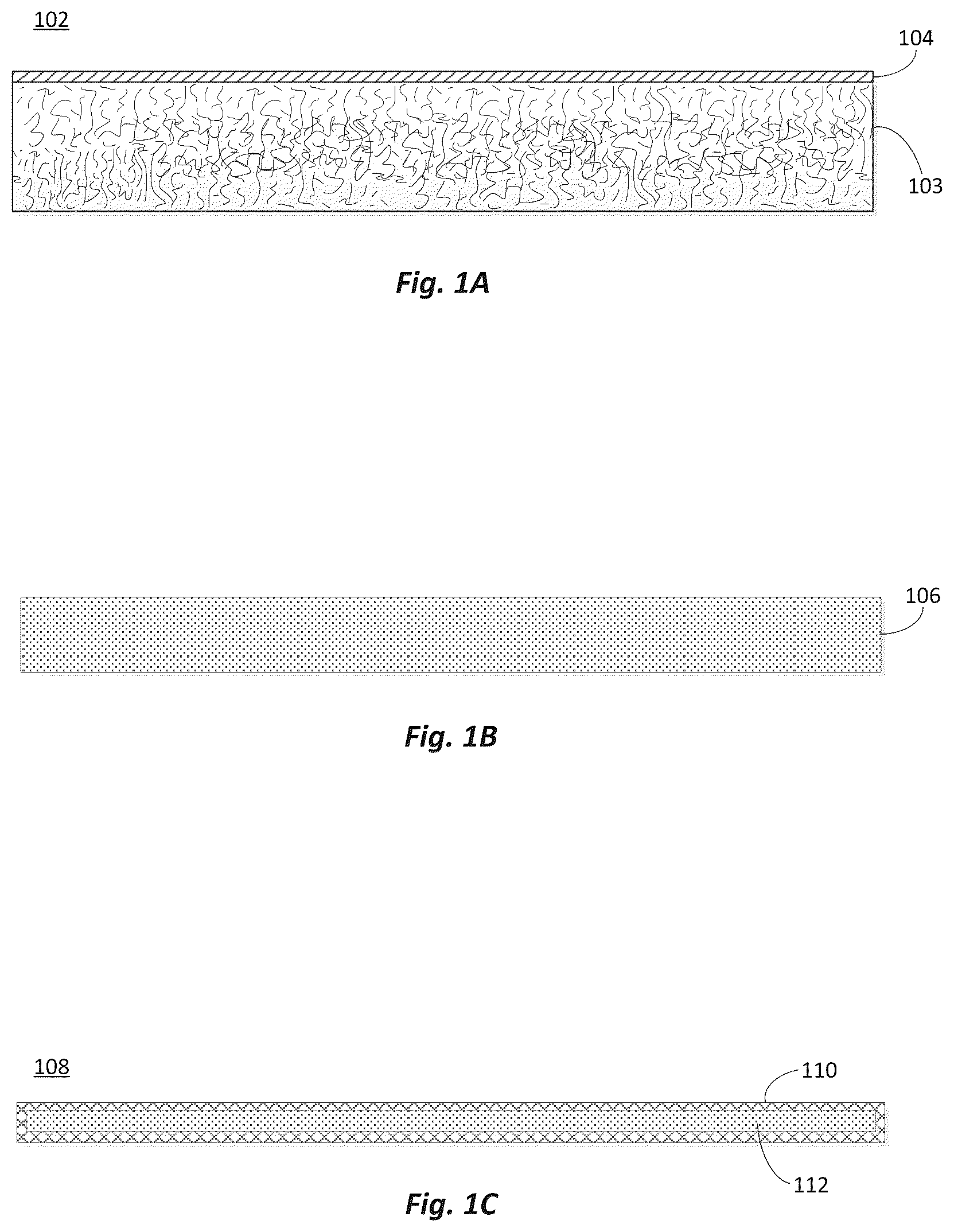 Patent US11841106 Figure 1 – Formaldehyde free composites made with carbohydrate and alpha-carbon nucleophile binder compositions
