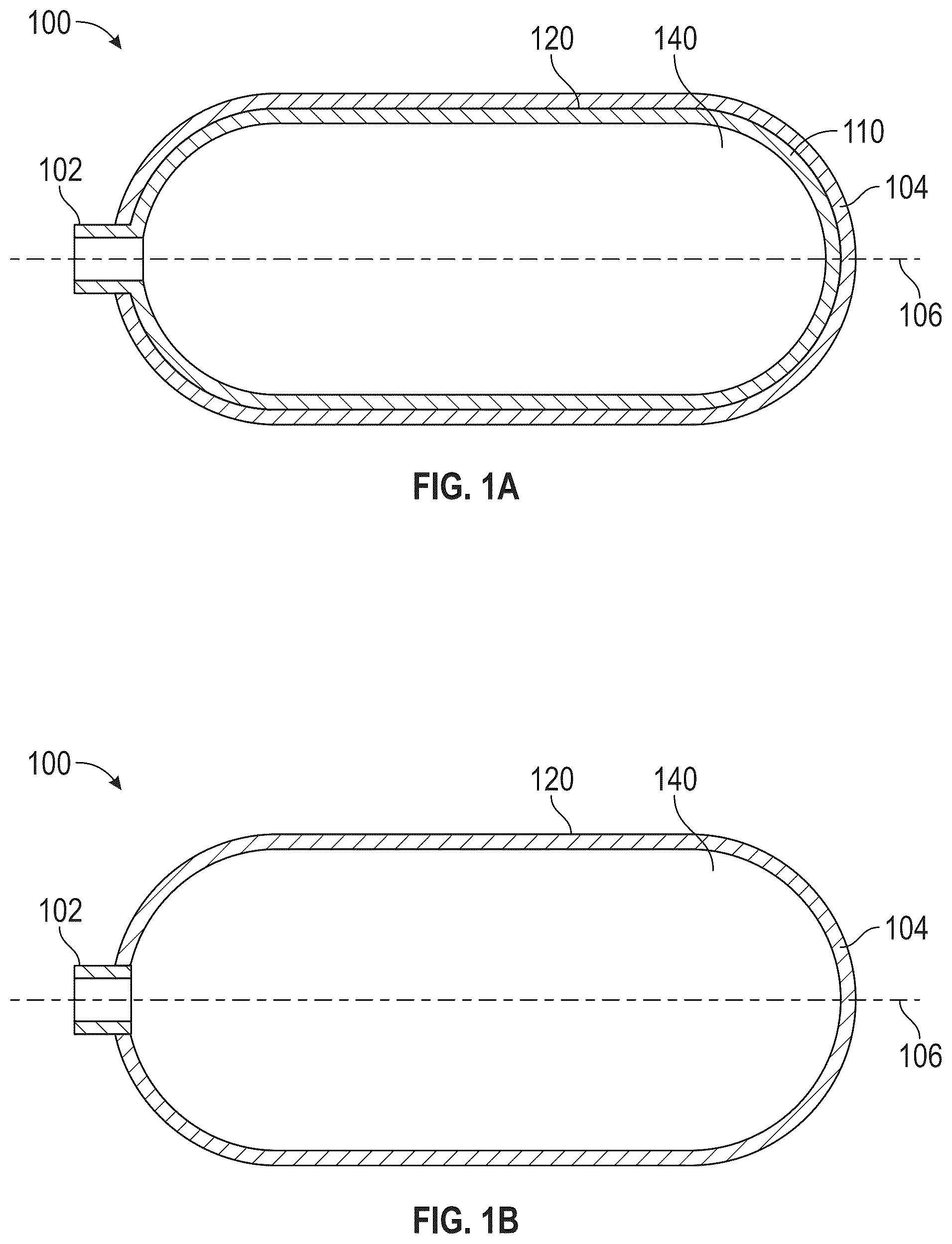 Patent US11841112 — Storage vessels with fiber composite reinforcement — Figure 1