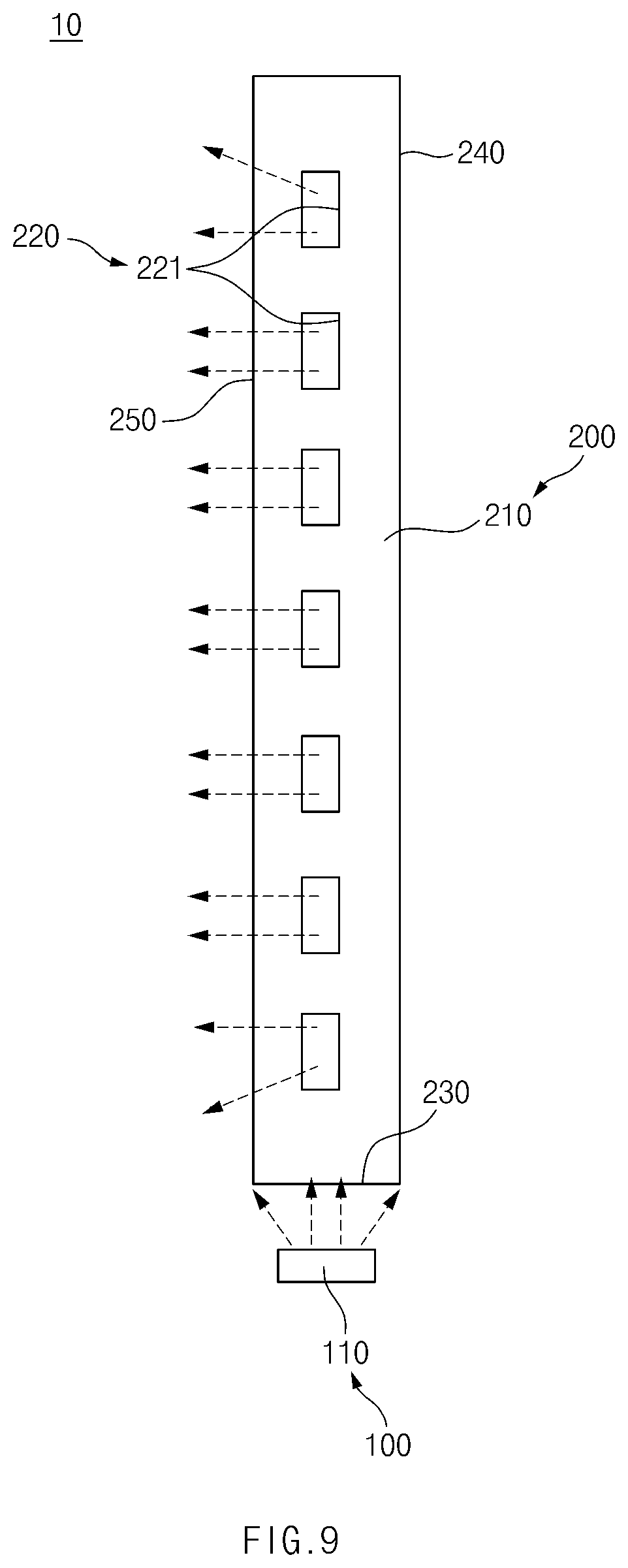 Patent US11841119 Figure 10 – Lamp for vehicle