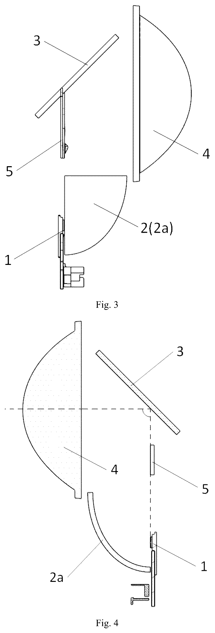 Patent US11841121 Figure 2 – Reflection-type headlamp module, headlamp module, headlamp and vehicle