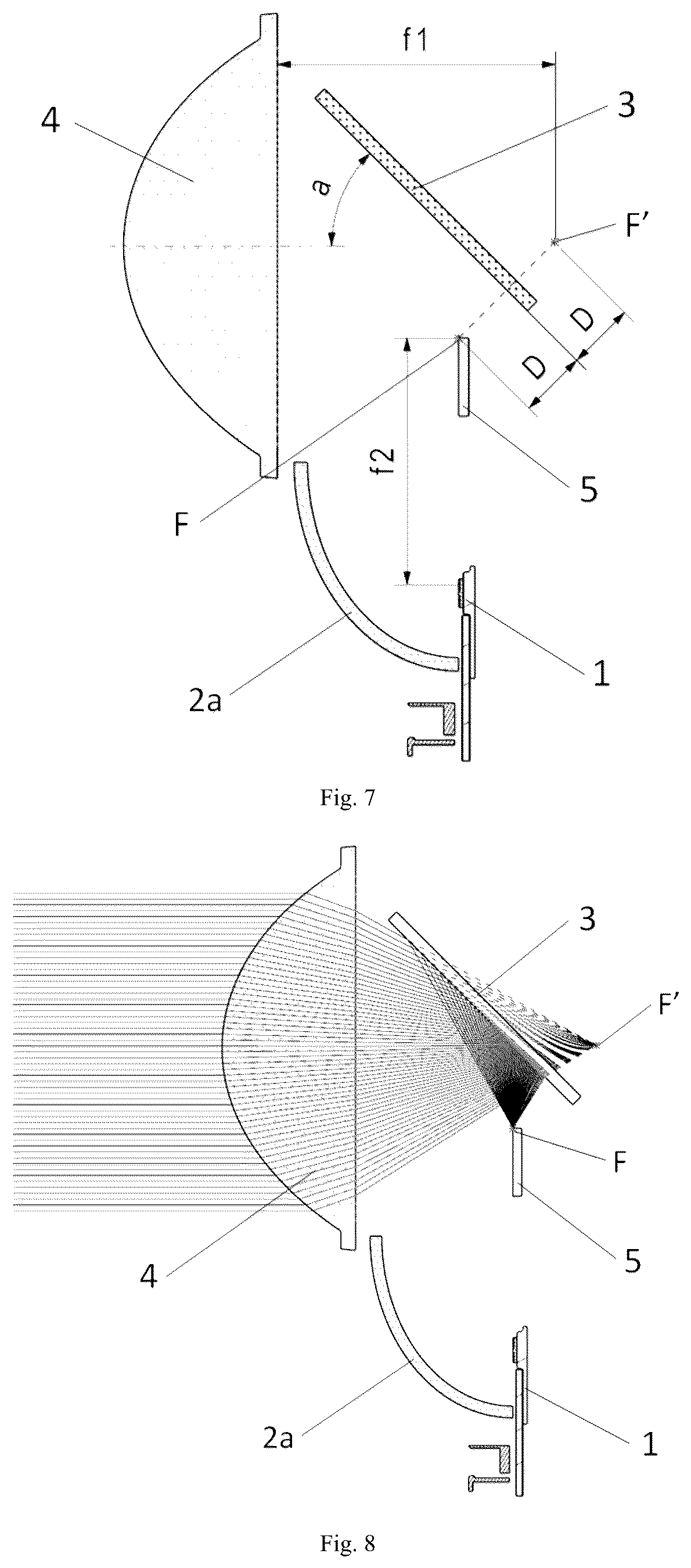Patent US11841121 Figure 4 – Reflection-type headlamp module, headlamp module, headlamp and vehicle