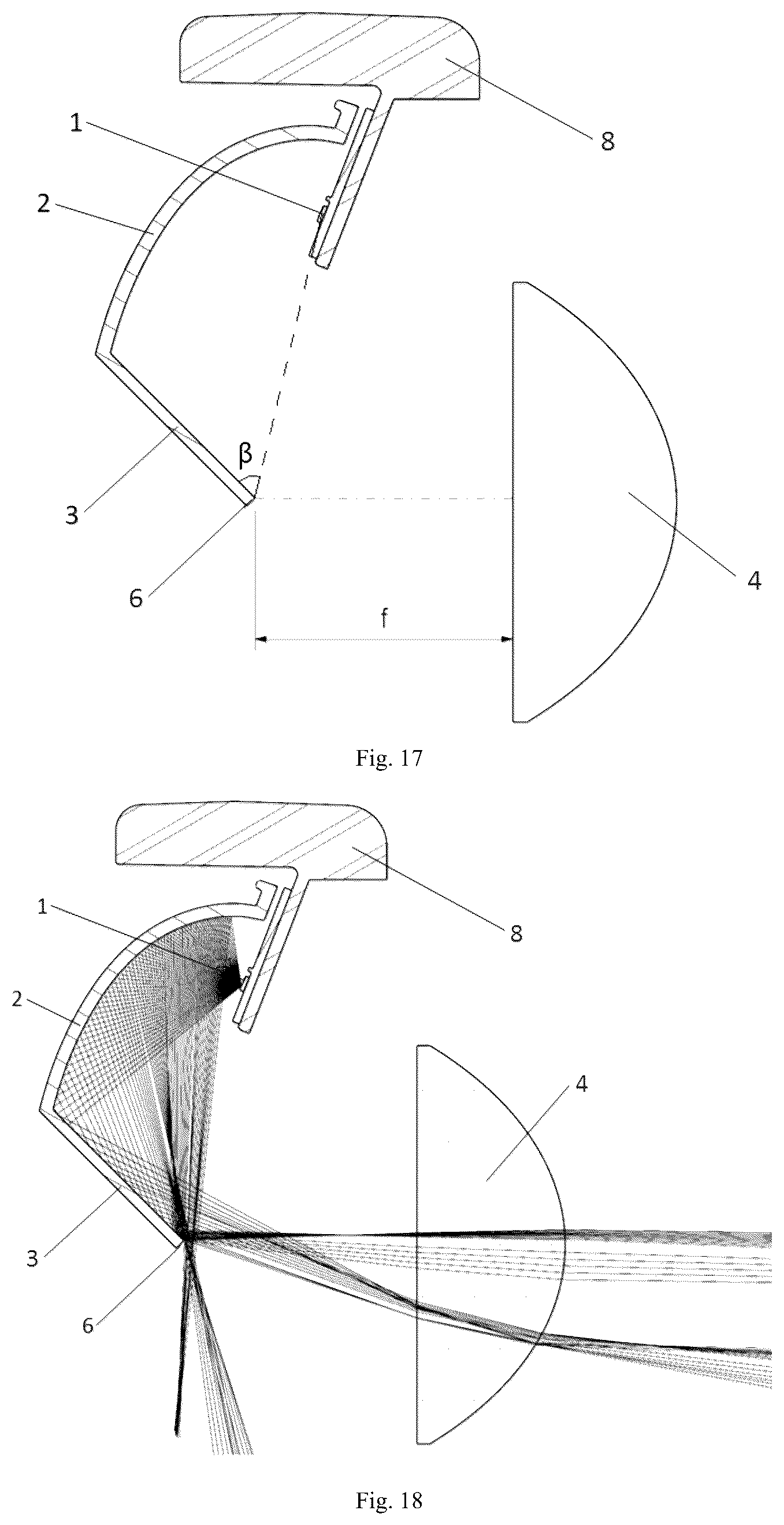 Patent US11841121 Figure 8 – Reflection-type headlamp module, headlamp module, headlamp and vehicle