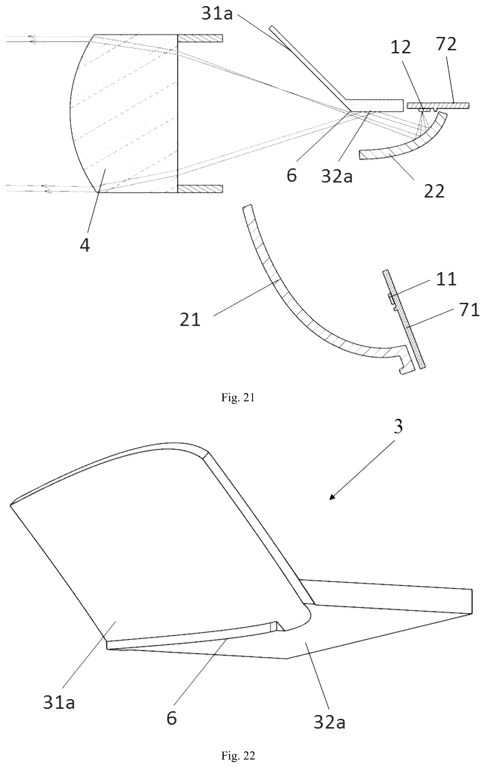 Patent US11841121 Figure 10 – Reflection-type headlamp module, headlamp module, headlamp and vehicle