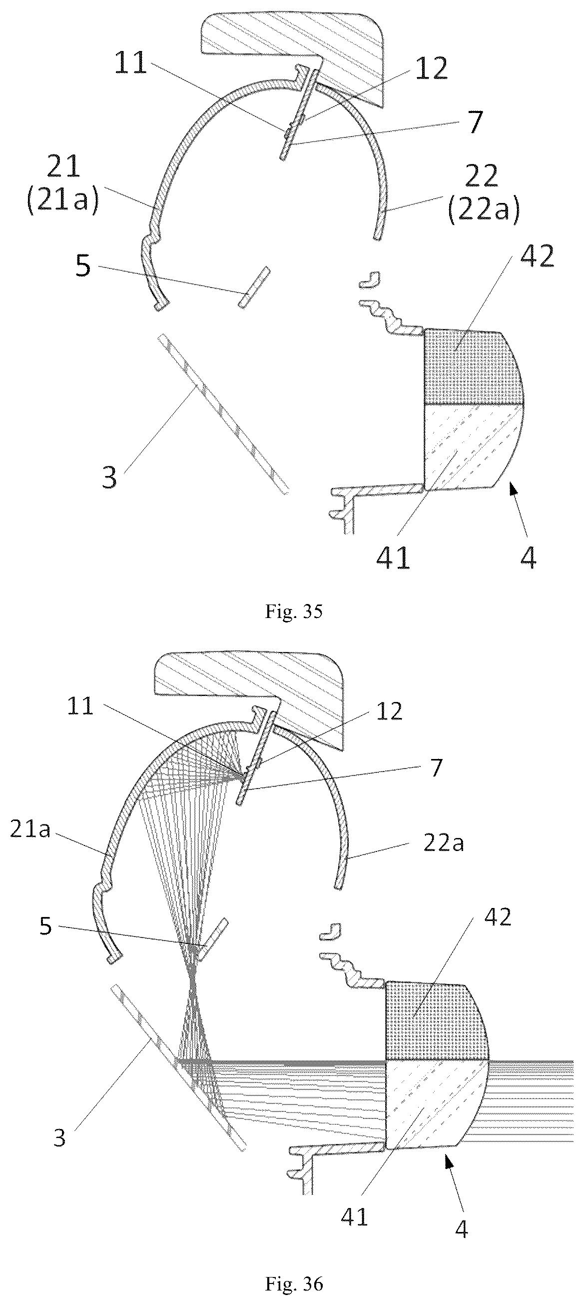 Patent US11841121 Figure 16 – Reflection-type headlamp module, headlamp module, headlamp and vehicle