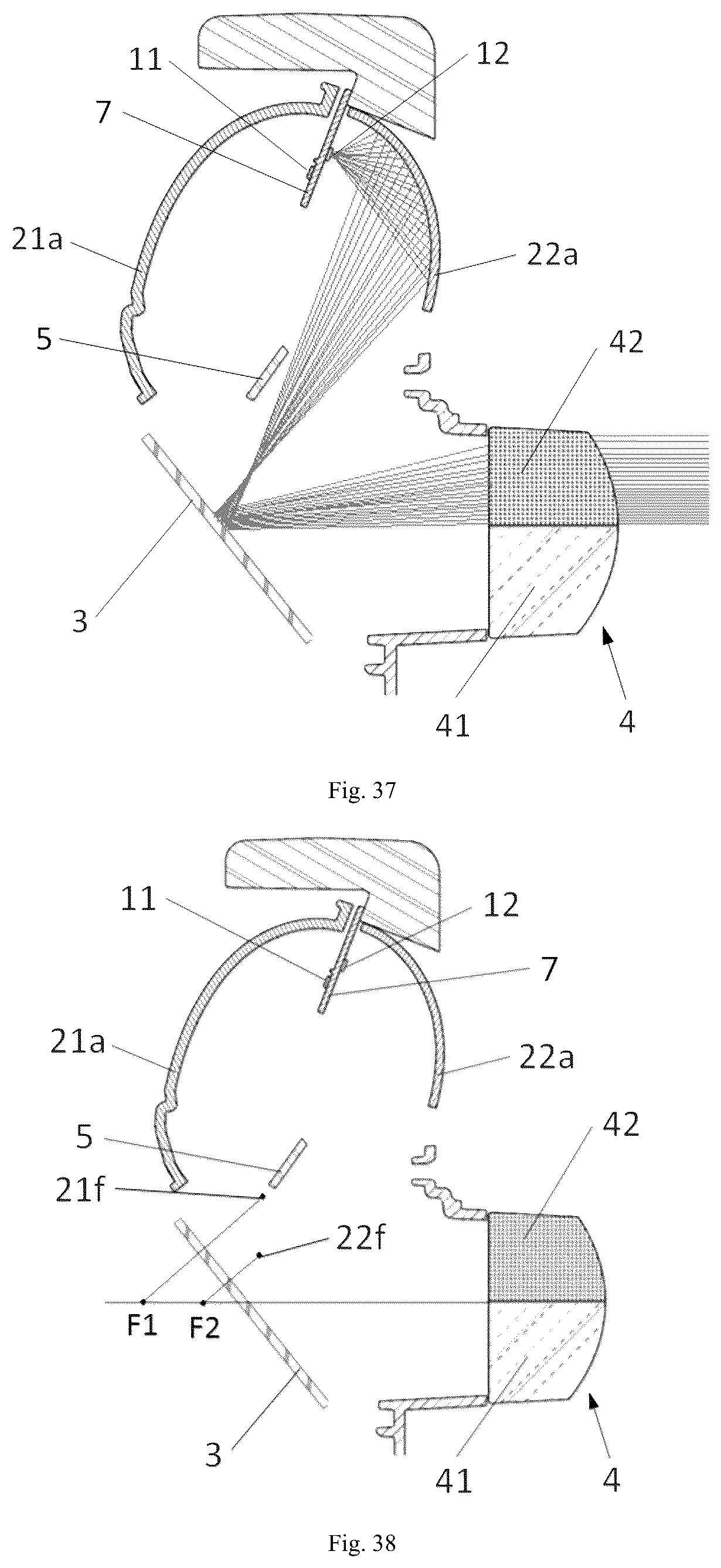 Patent US11841121 Figure 17 – Reflection-type headlamp module, headlamp module, headlamp and vehicle