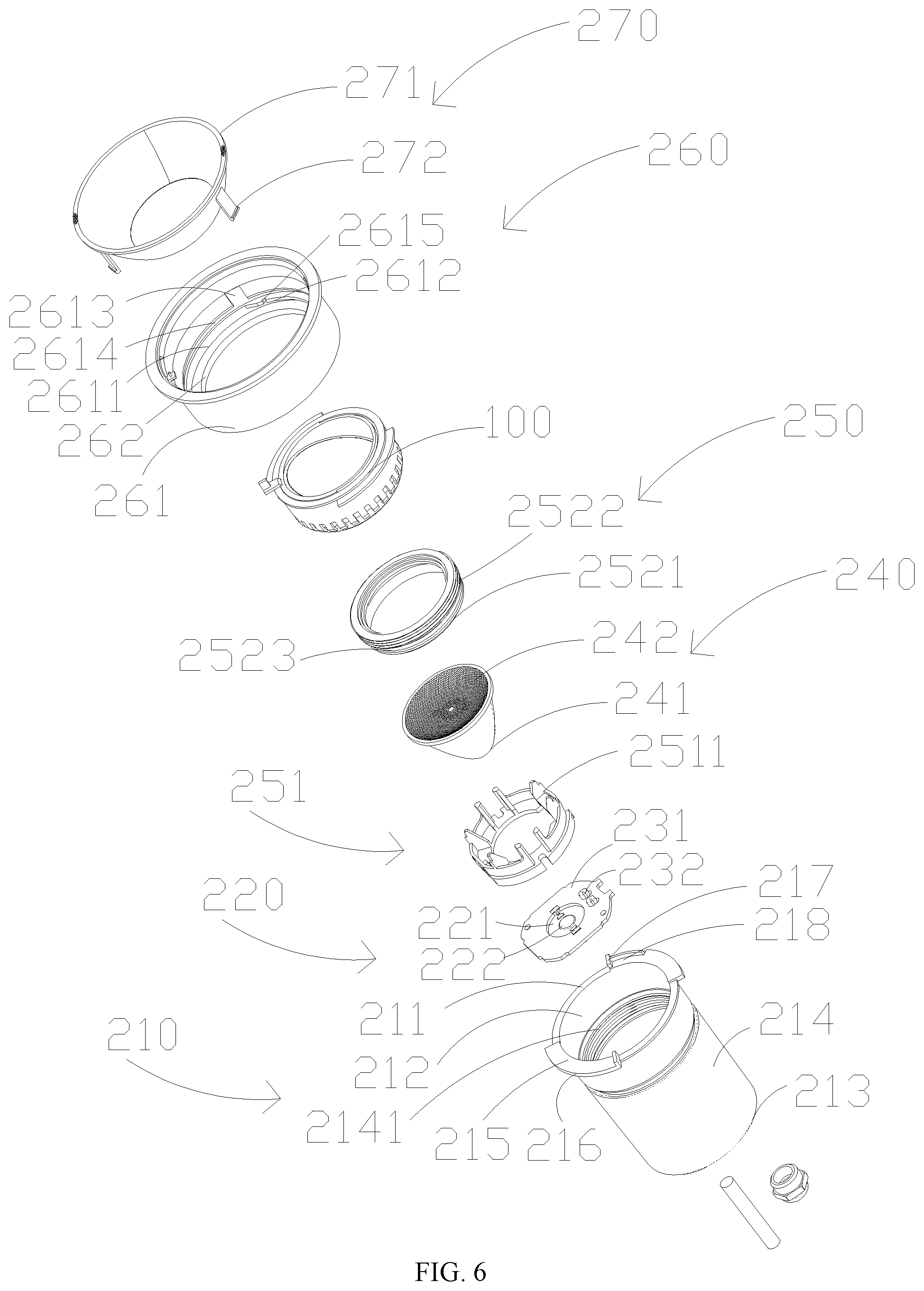 Patent US11841126 Figure 5 – Light distribution assembly and illumination device