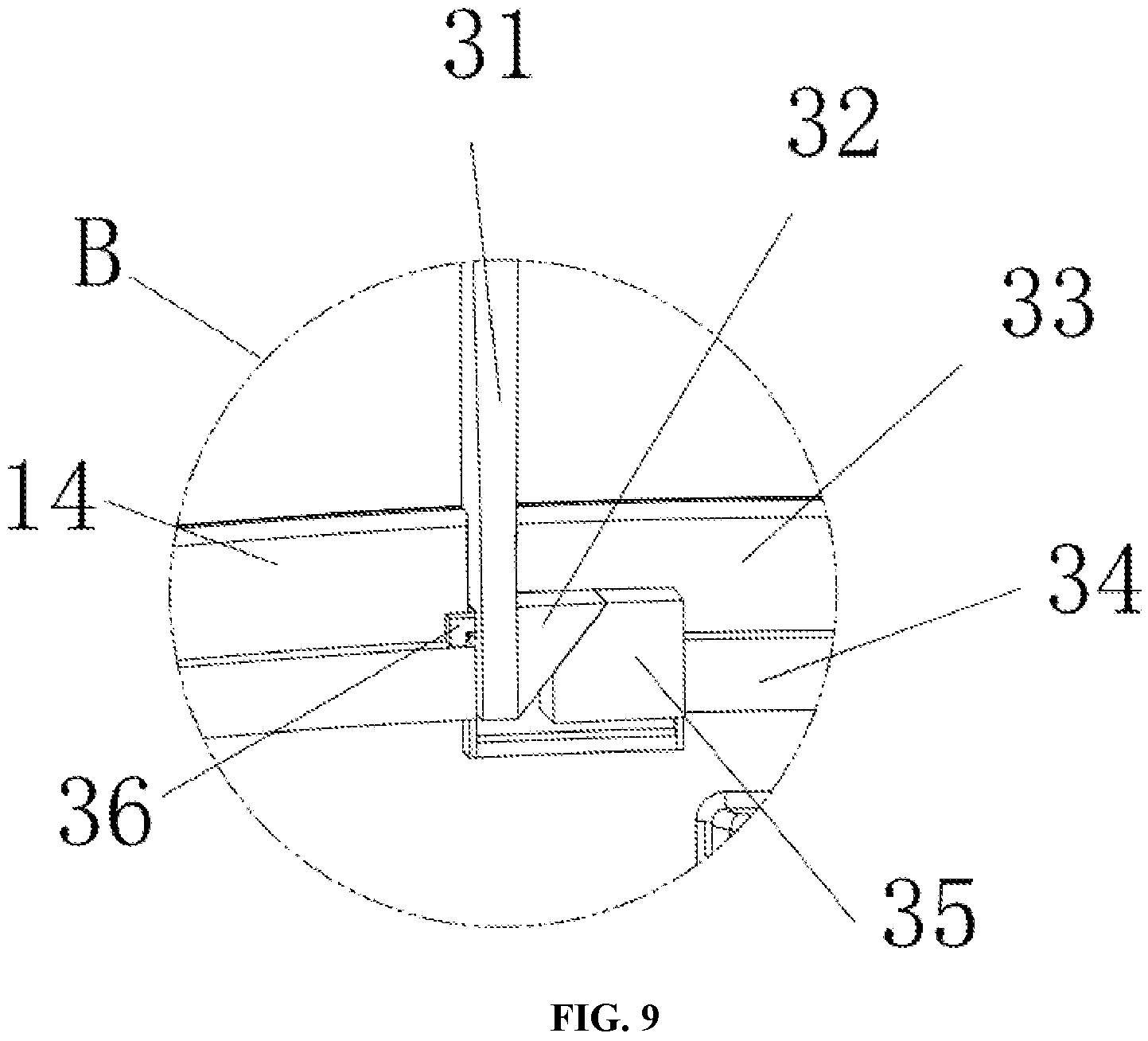 Patent US11841127 Figure 9 – Projection lamp with quick locking and self-detection functions