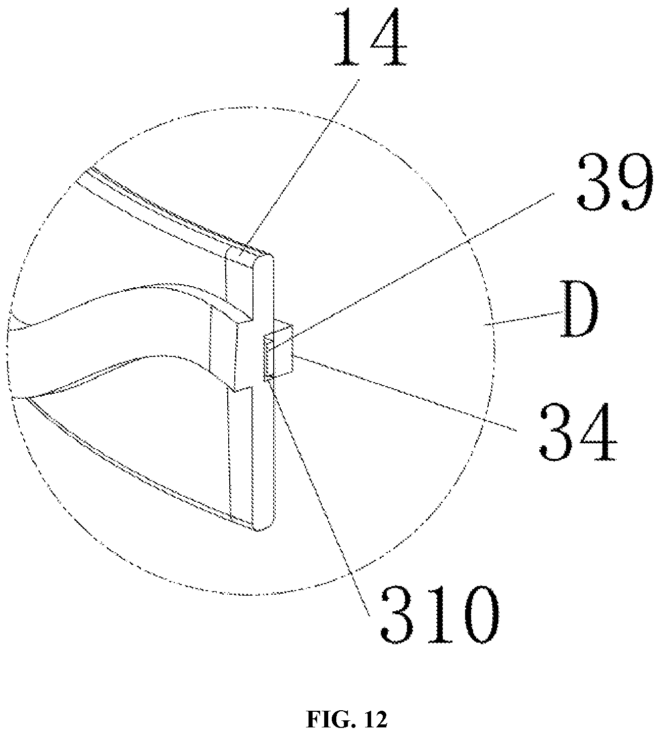 Patent US11841127 Figure 12 – Projection lamp with quick locking and self-detection functions