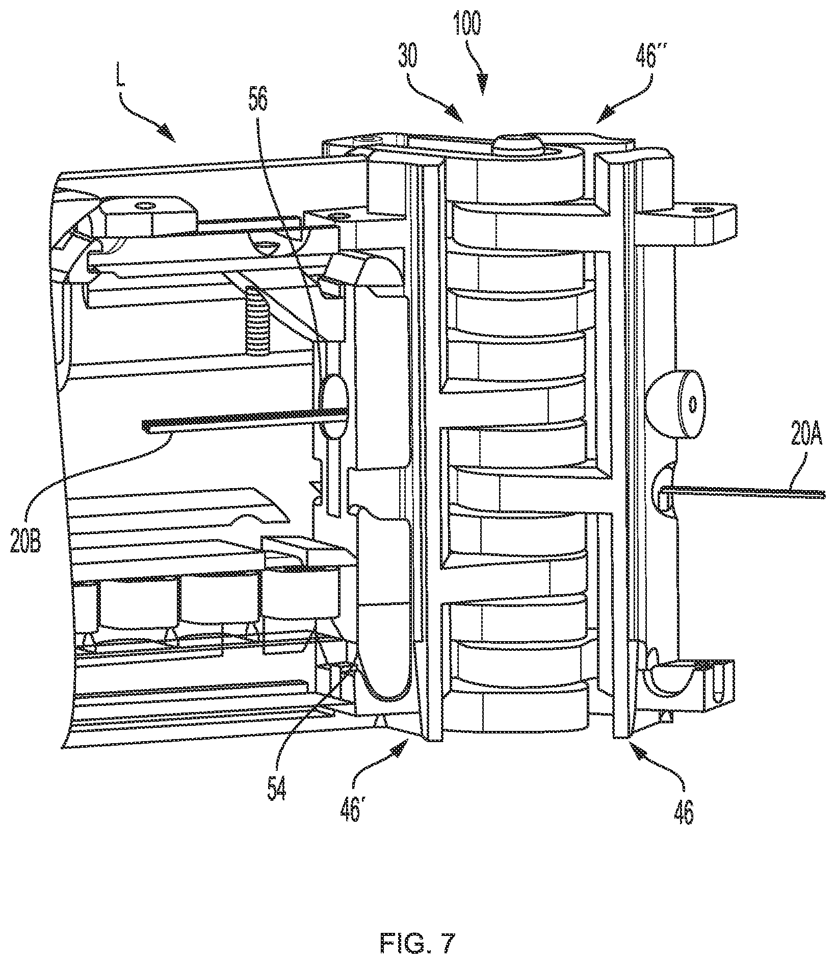 Patent US11841131 Figure 7 – Joint assembly for luminaires