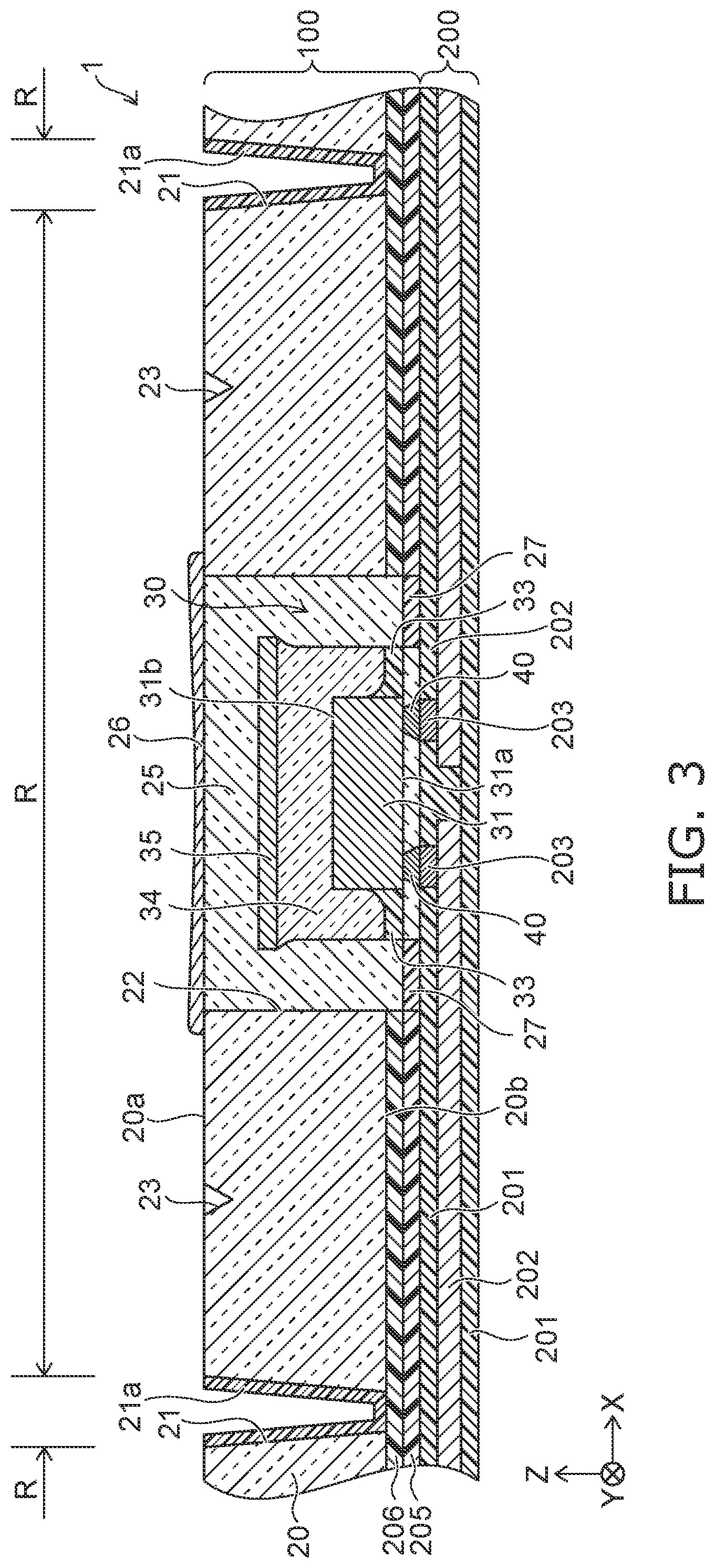 Patent US11841135 Figure 3 – Light emitting module and planar light source