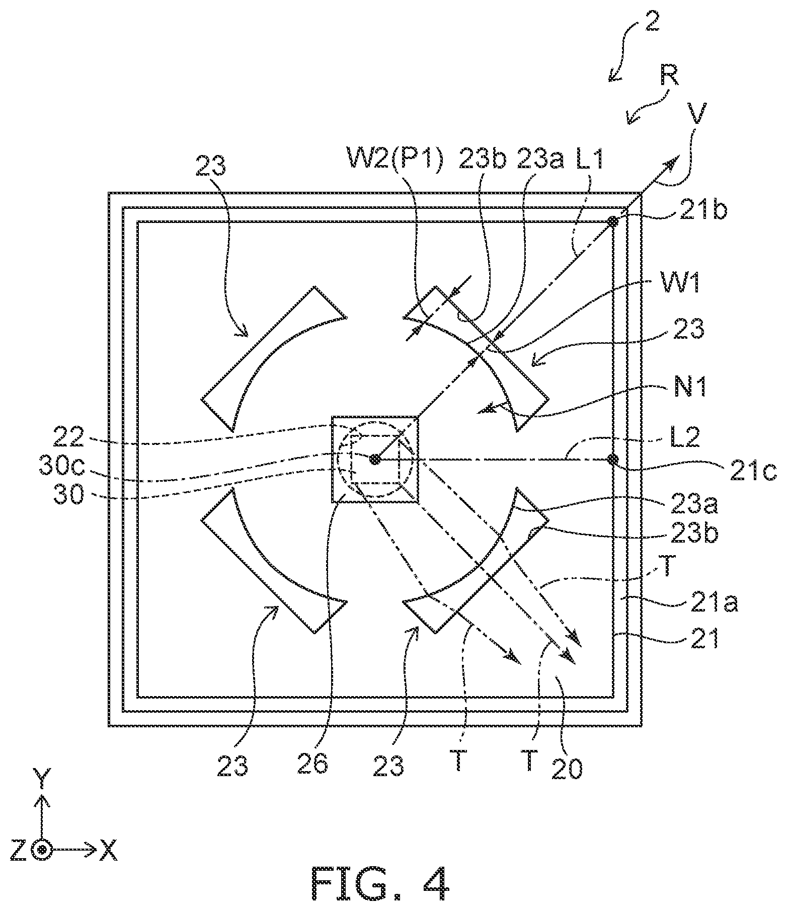 Patent US11841135 Figure 4 – Light emitting module and planar light source