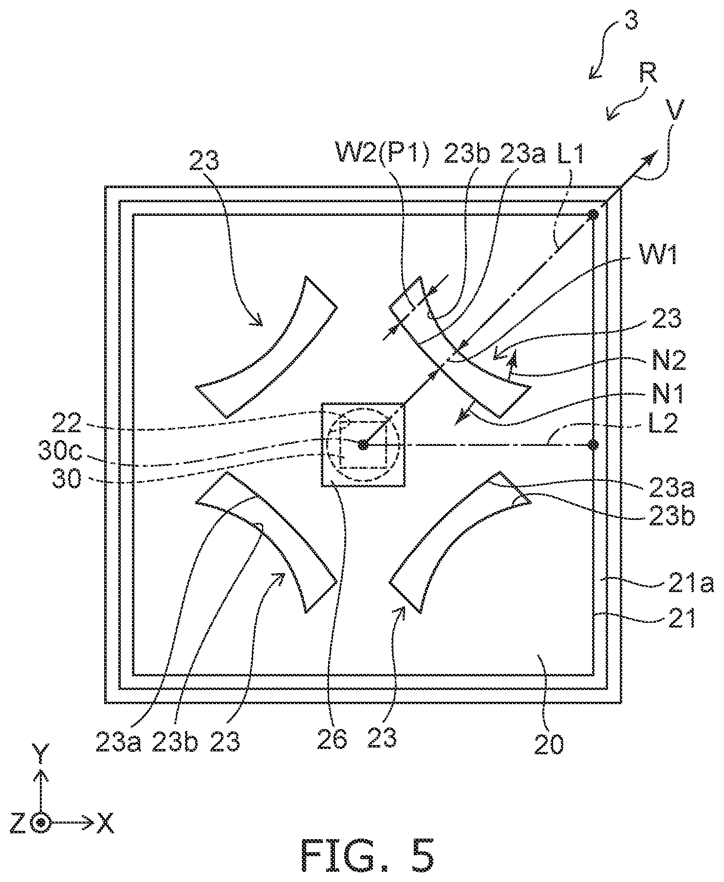 Patent US11841135 Figure 5 – Light emitting module and planar light source