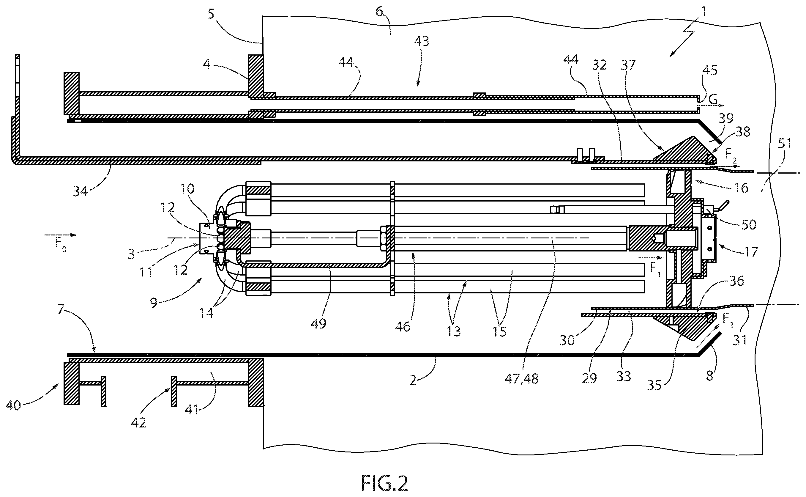 Patent US11841137 Figure 2 – Combustion head for a burner