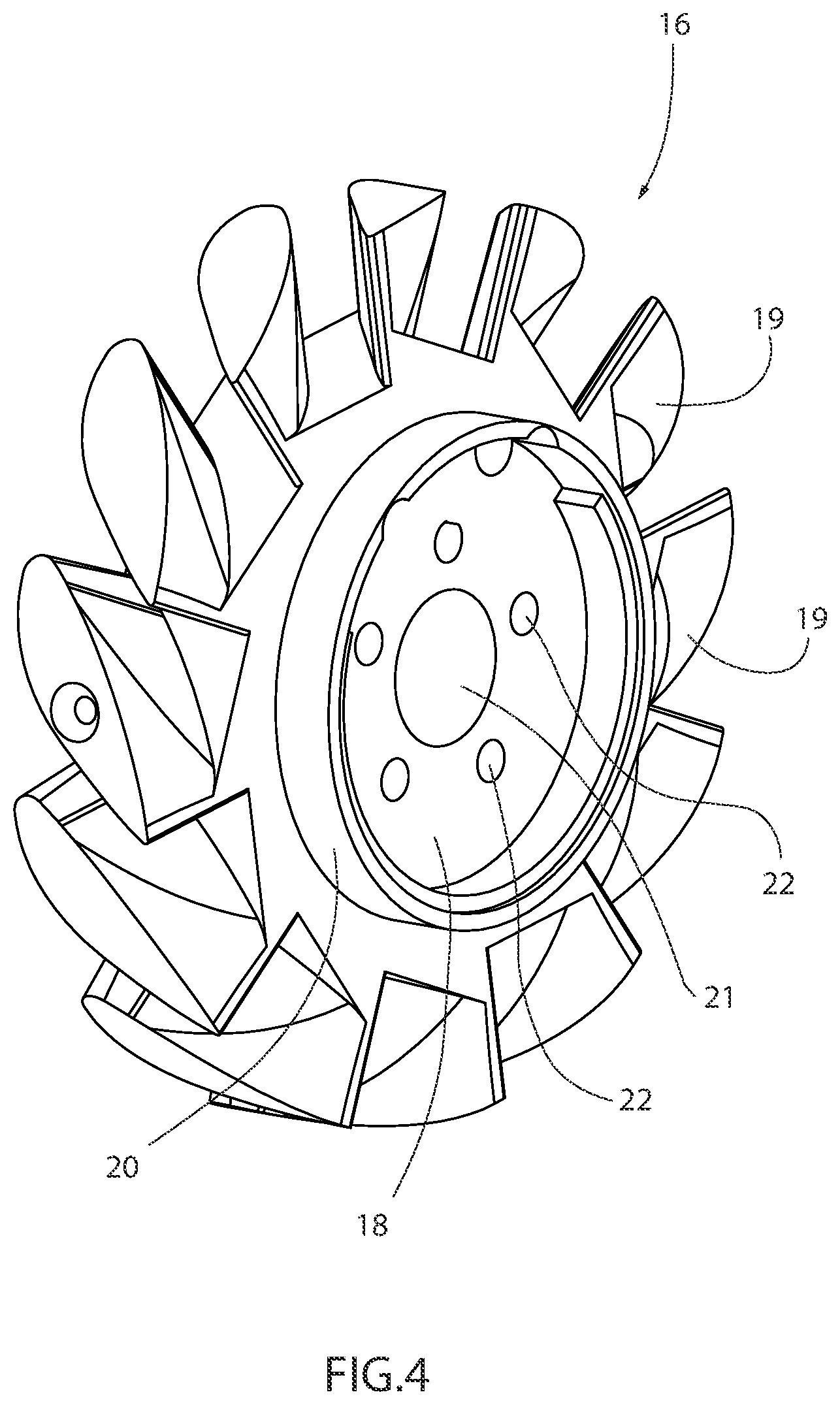 Patent US11841137 Figure 4 – Combustion head for a burner