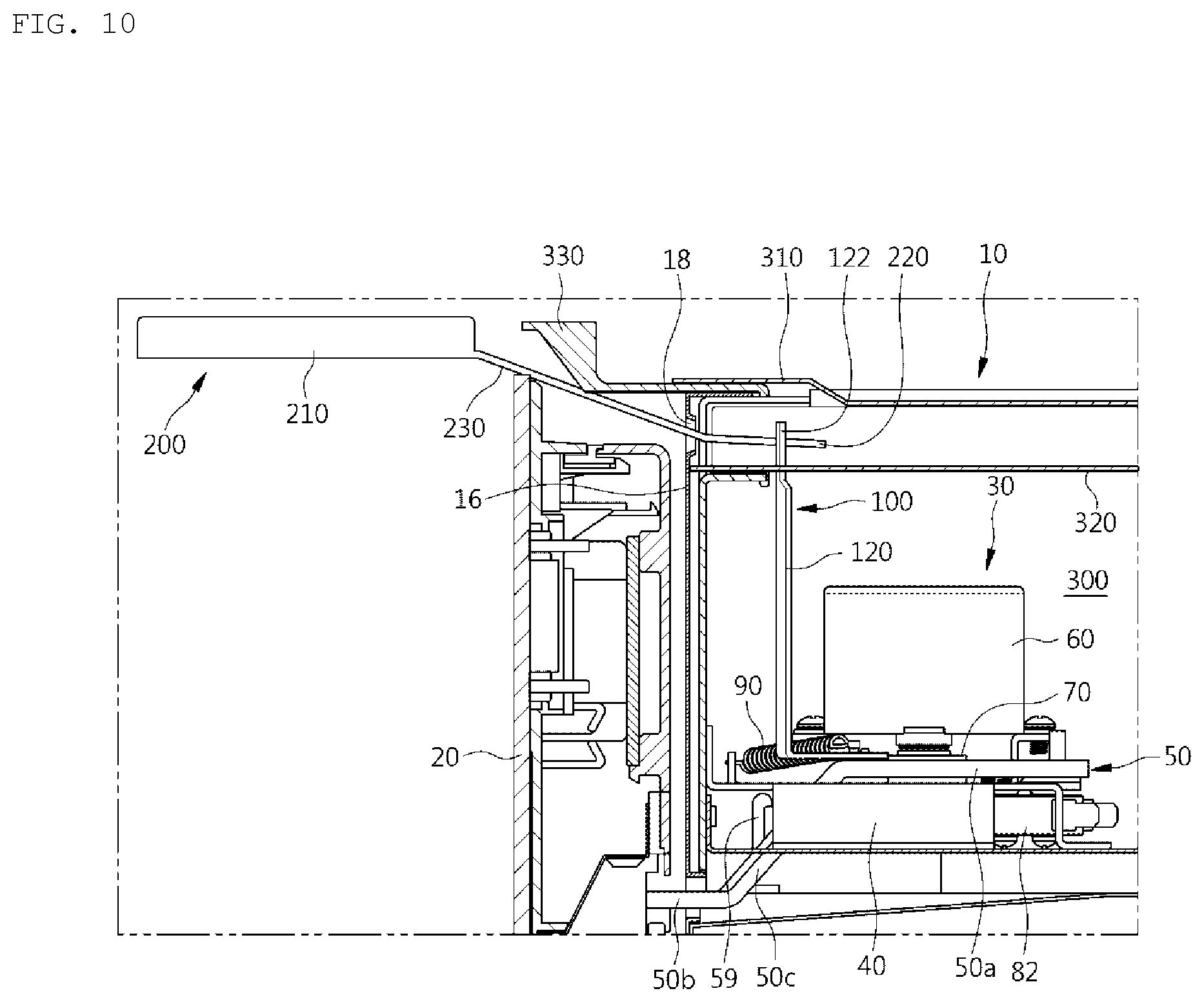 Patent US11841144 Figure 10 – Cooking appliance