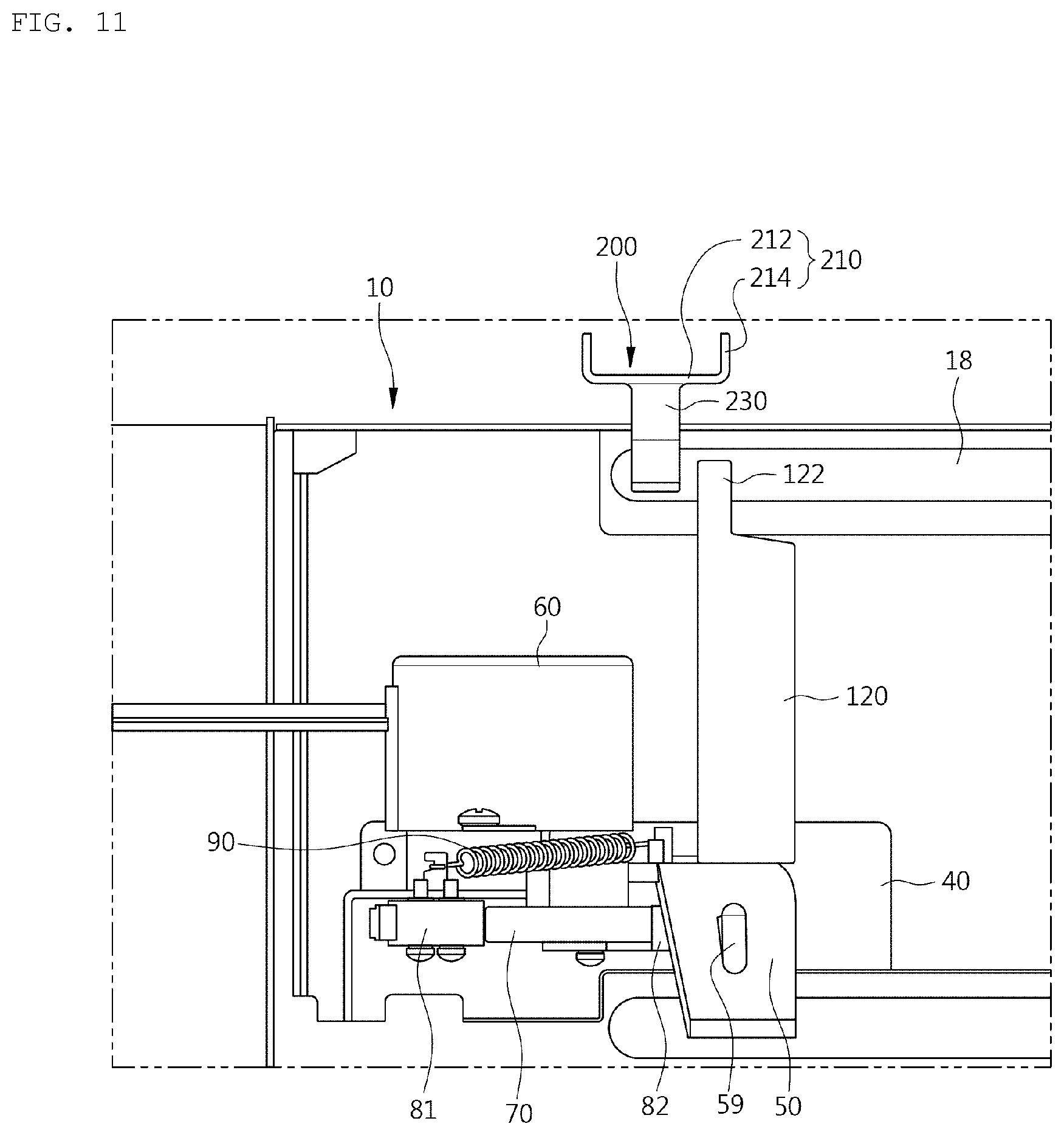 Patent US11841144 Figure 11 – Cooking appliance