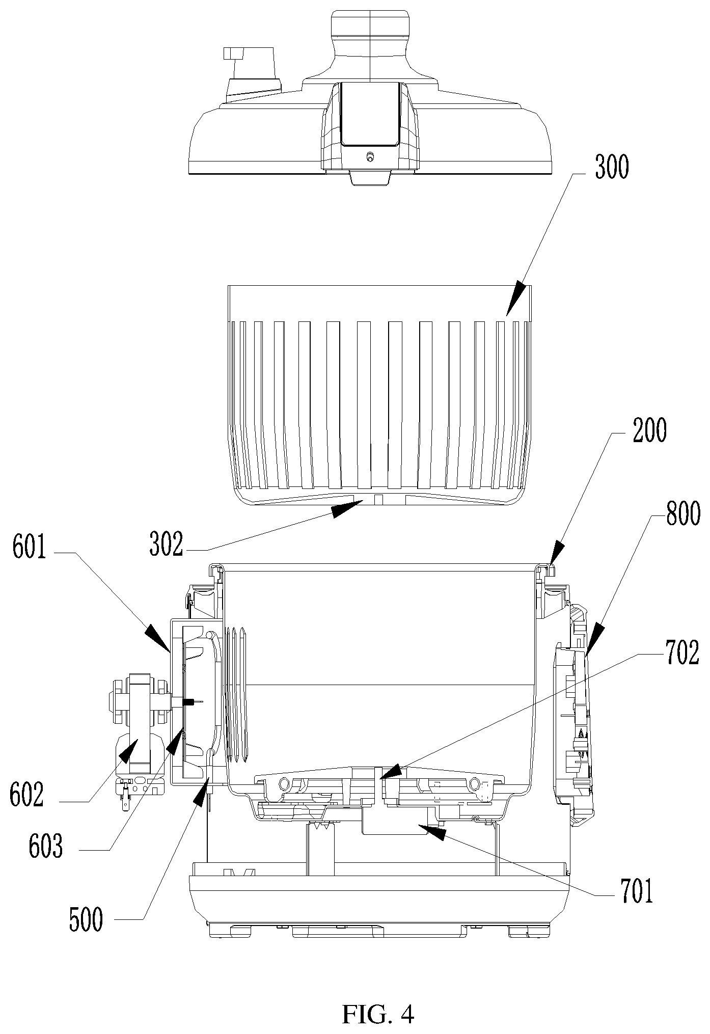 Patent US11841146 Figure 4 – Multifunctional appliance for cooking