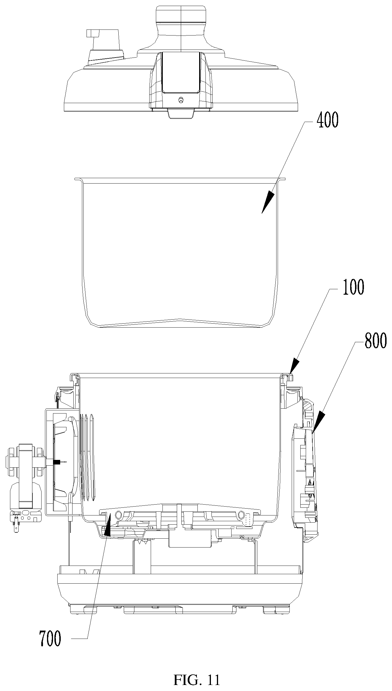Patent US11841146 Figure 11 – Multifunctional appliance for cooking