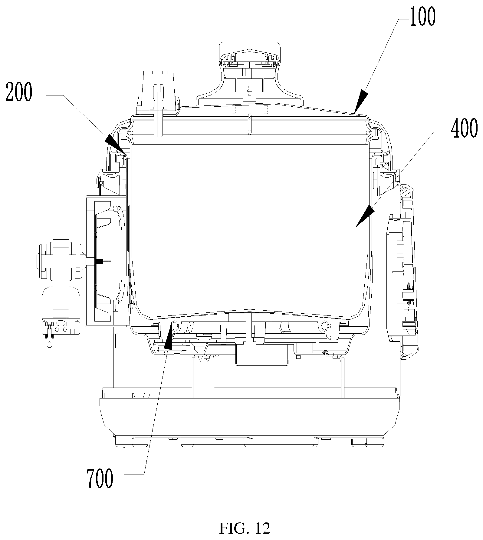Patent US11841146 Figure 12 – Multifunctional appliance for cooking