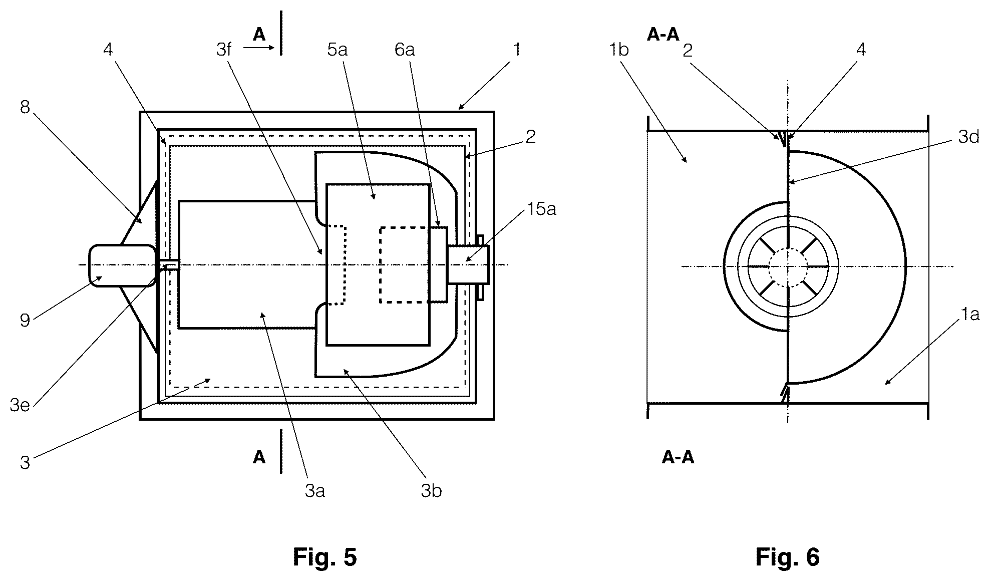 Patent US11841161 Figure 3 – Profiled damper and fan for controlling air flow direction in an air duct