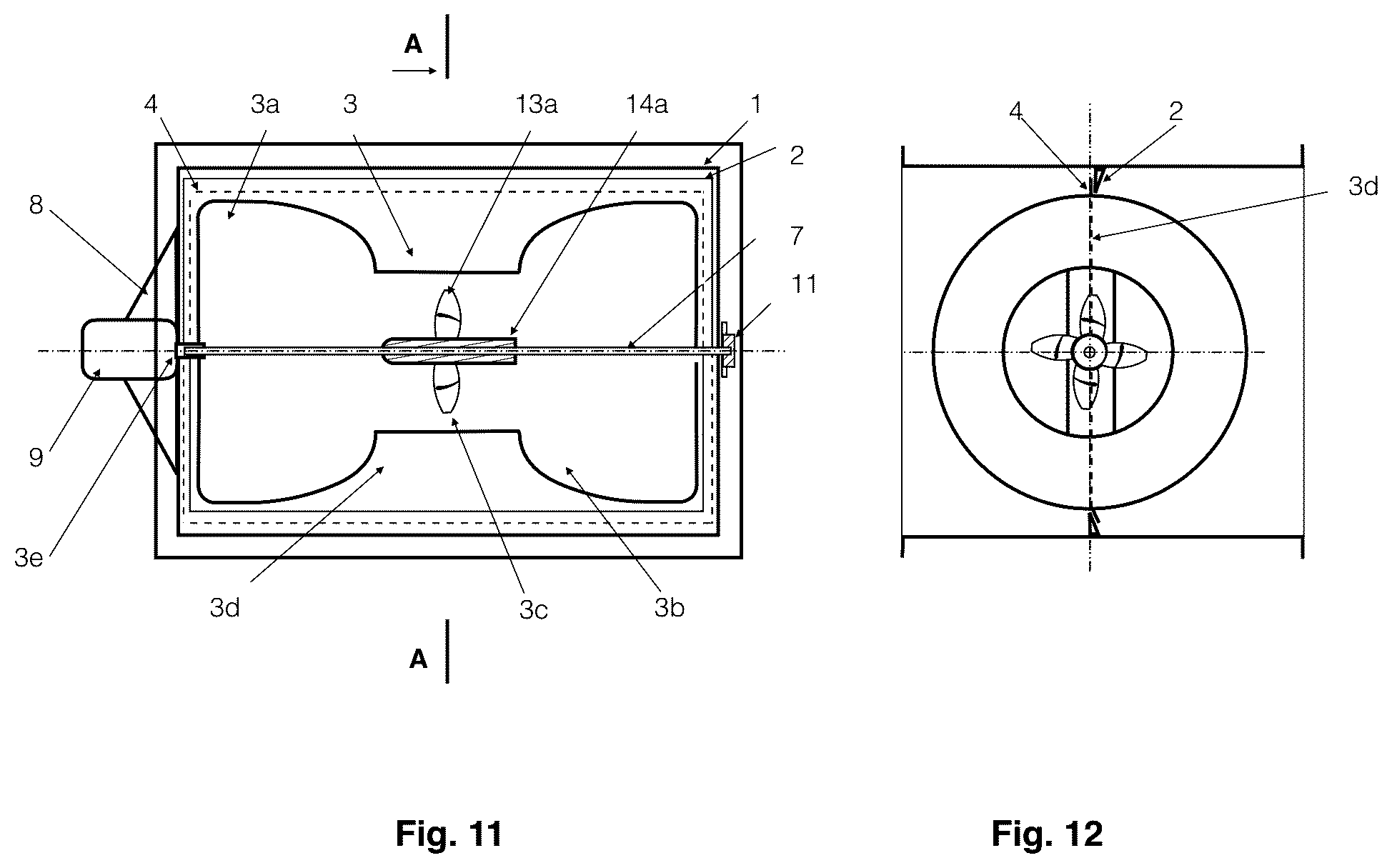 Patent US11841161 Figure 6 – Profiled damper and fan for controlling air flow direction in an air duct