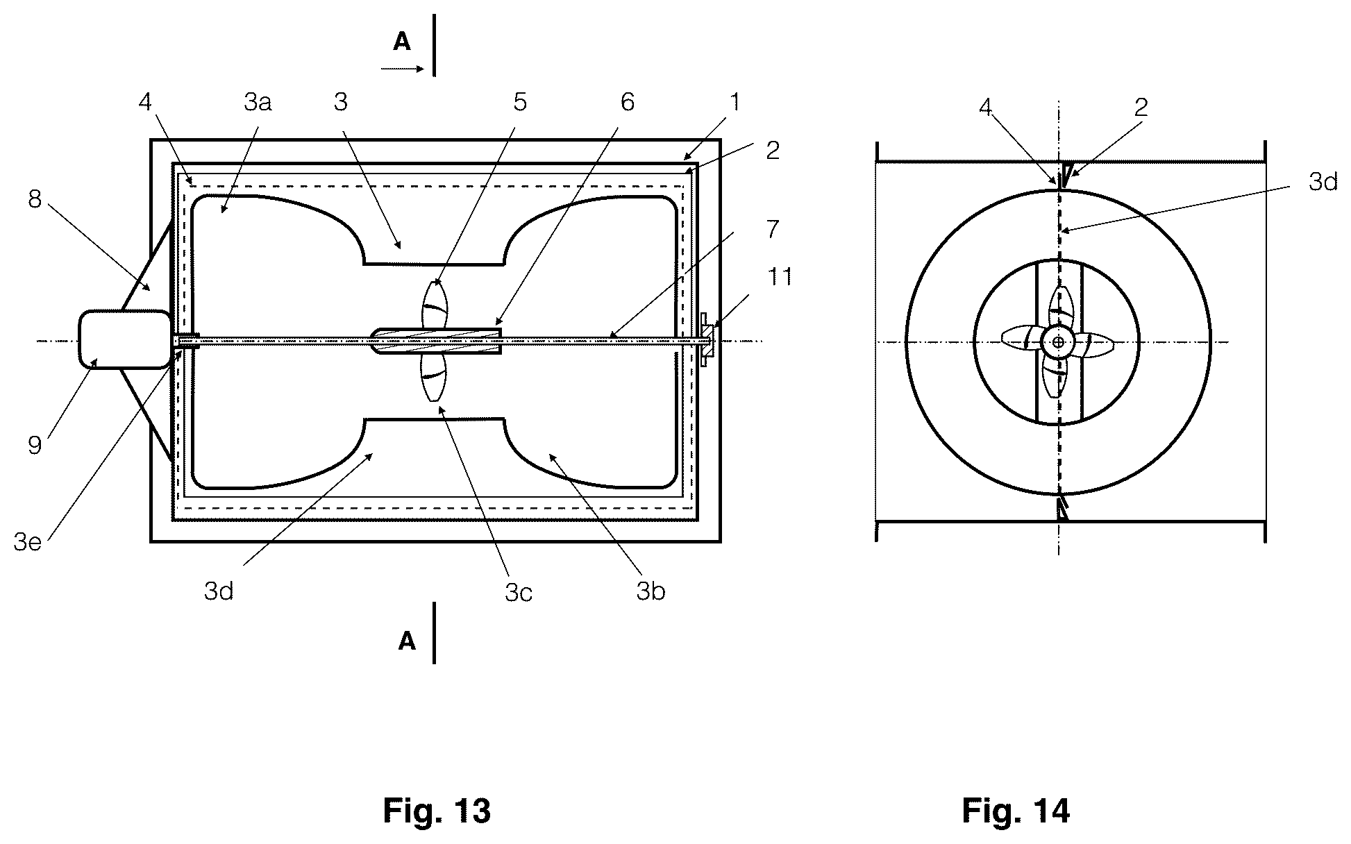 Patent US11841161 Figure 7 – Profiled damper and fan for controlling air flow direction in an air duct